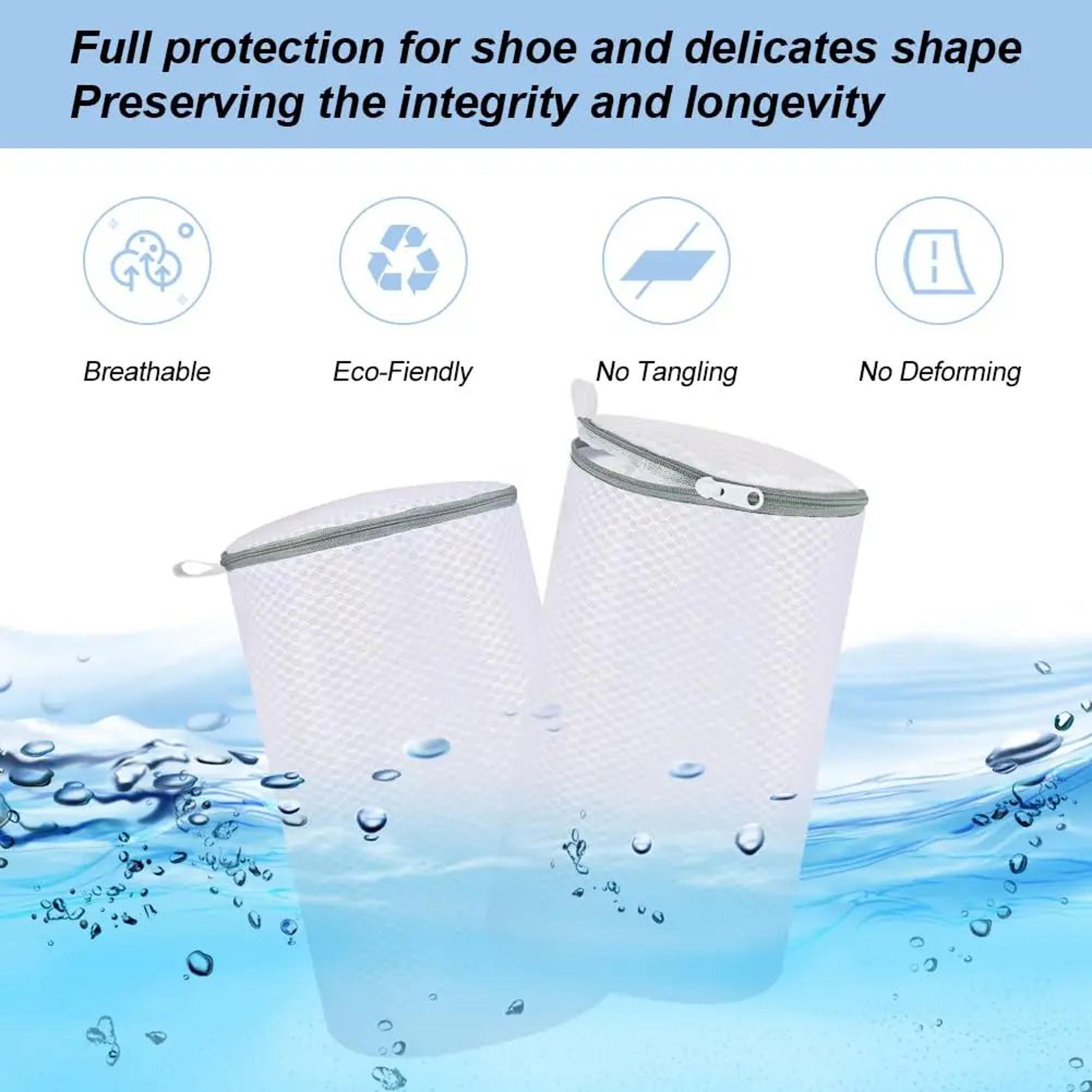 Shoe Wash Bags Mesh Laundry Bags  Large Washing Machine Bag With Hidden Zipper For Sneakers Bras  D 2