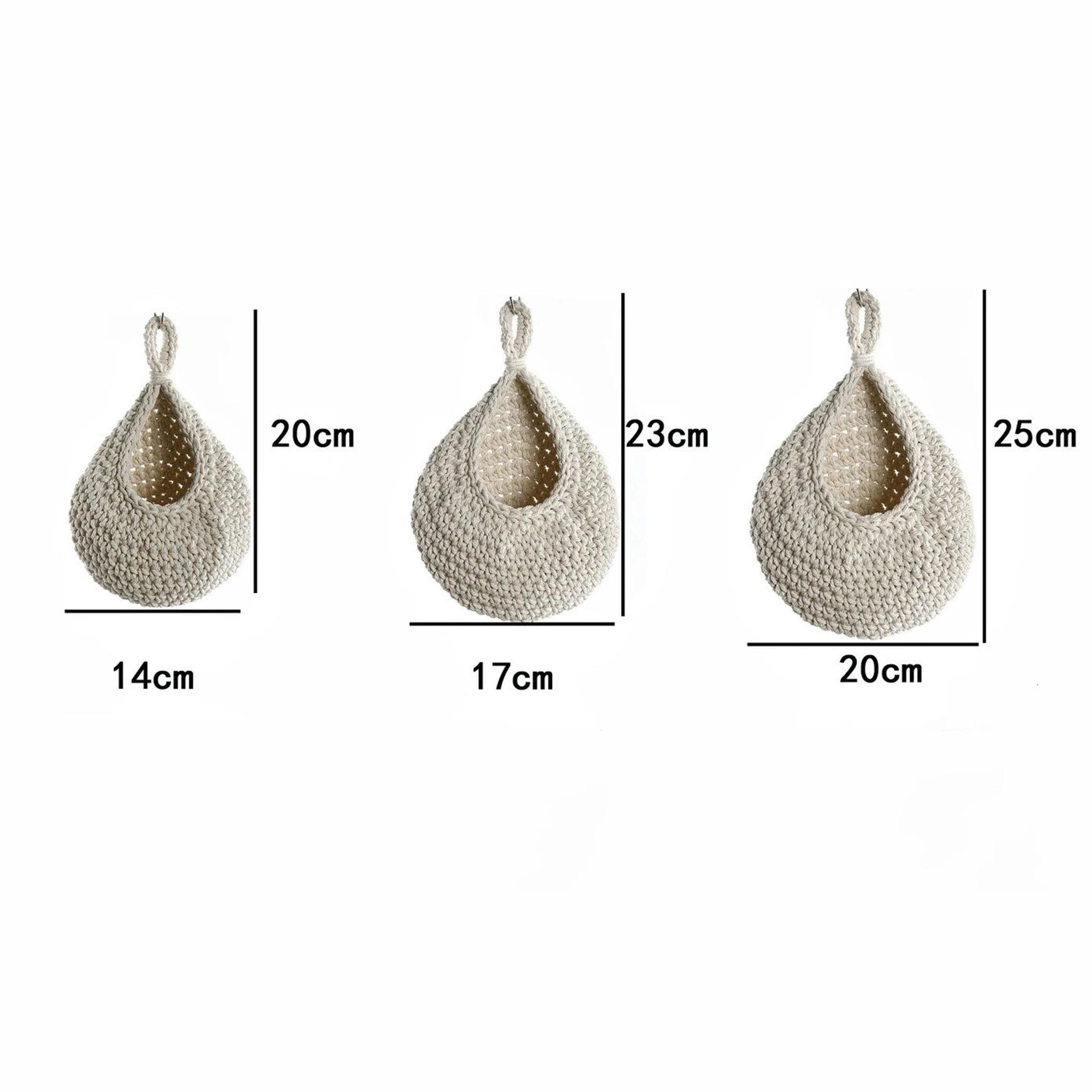 3 Pcs Kitchen Wall Organizers  Fruit  Vegetable Storage Organizer With Hooks For Kitchen  Pantry 6