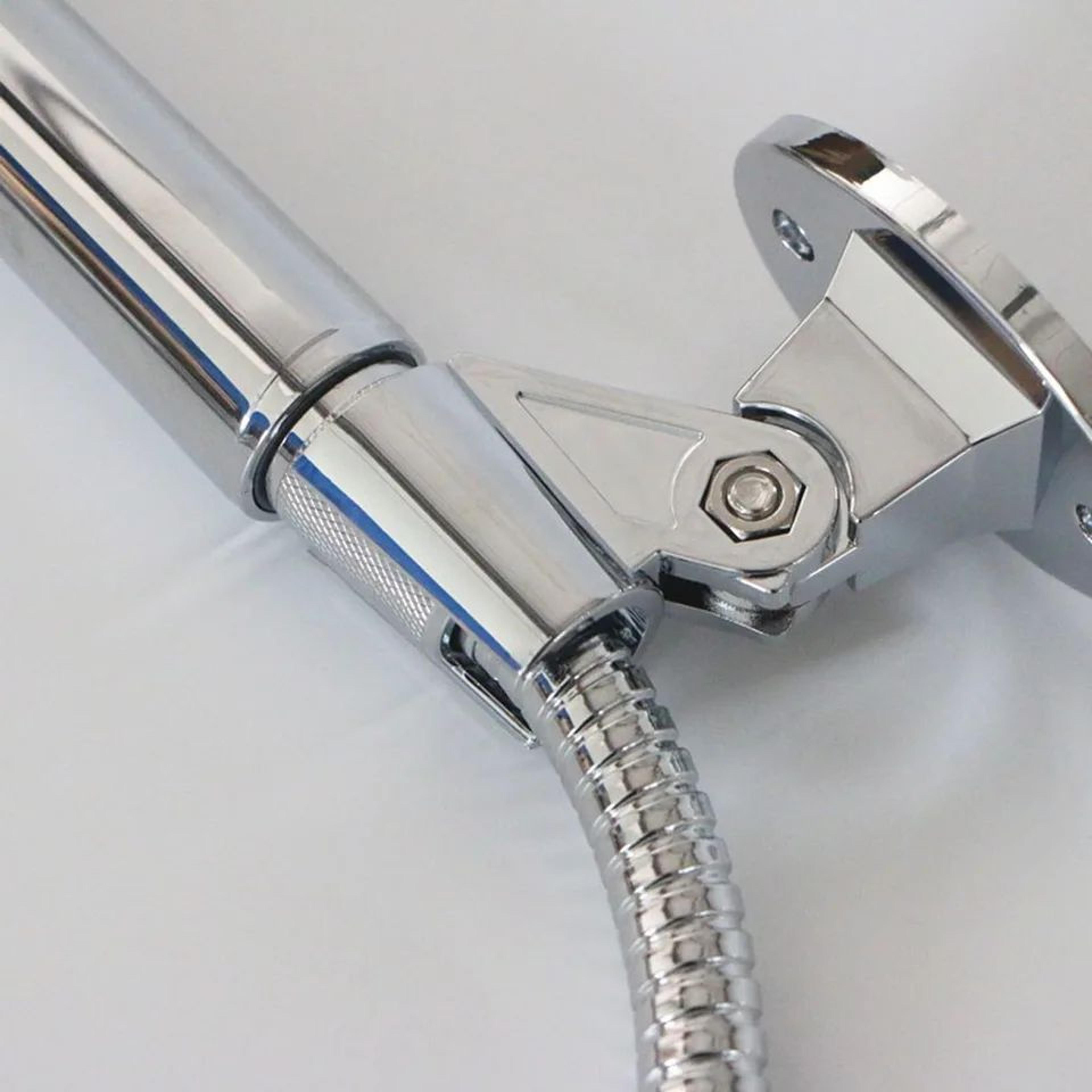 Adjustable WallMounted Shower Head Holder  Universal Handheld Sprayer Bracket With Secure Fixed Bas 4