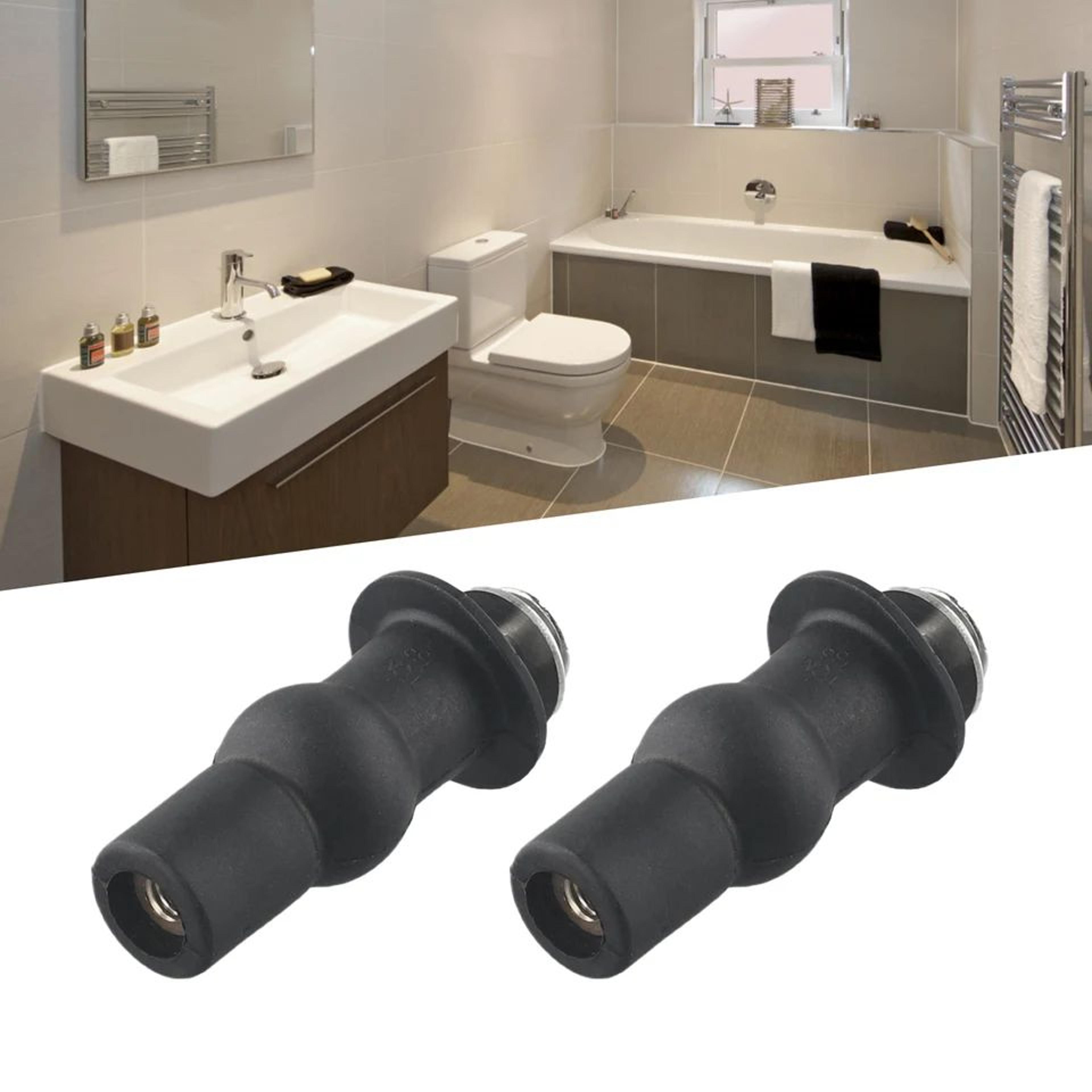 2 Pcs Toilet Seat Fixing Kit  Top Fix Expansion Screws With Rubber Well Nuts For Secure Hinge Insta 4