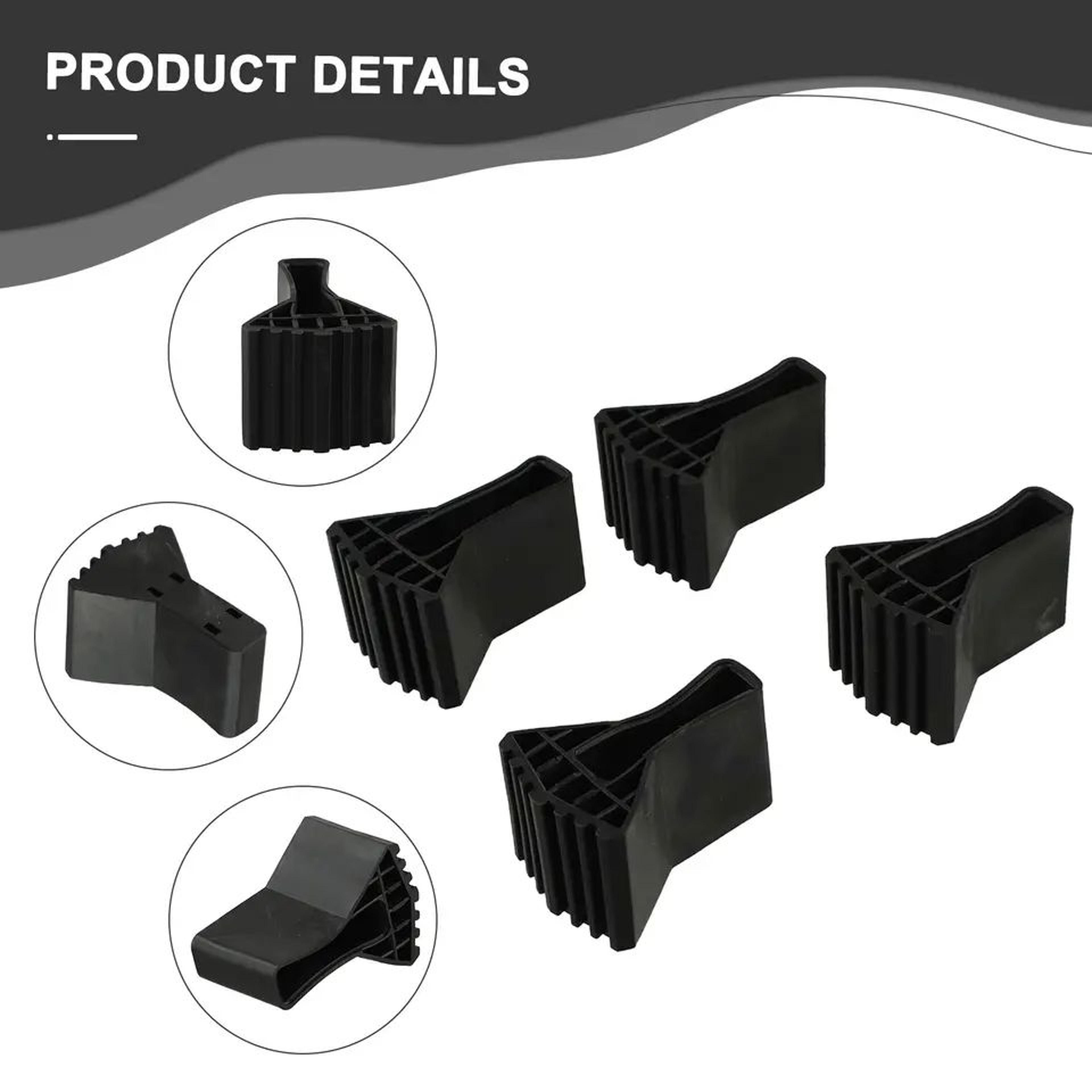 4 Pcs Non Slip Ladder Foot Pads  Rubber Replacement Feet Covers For Ladder Chair  Furniture Legs 1