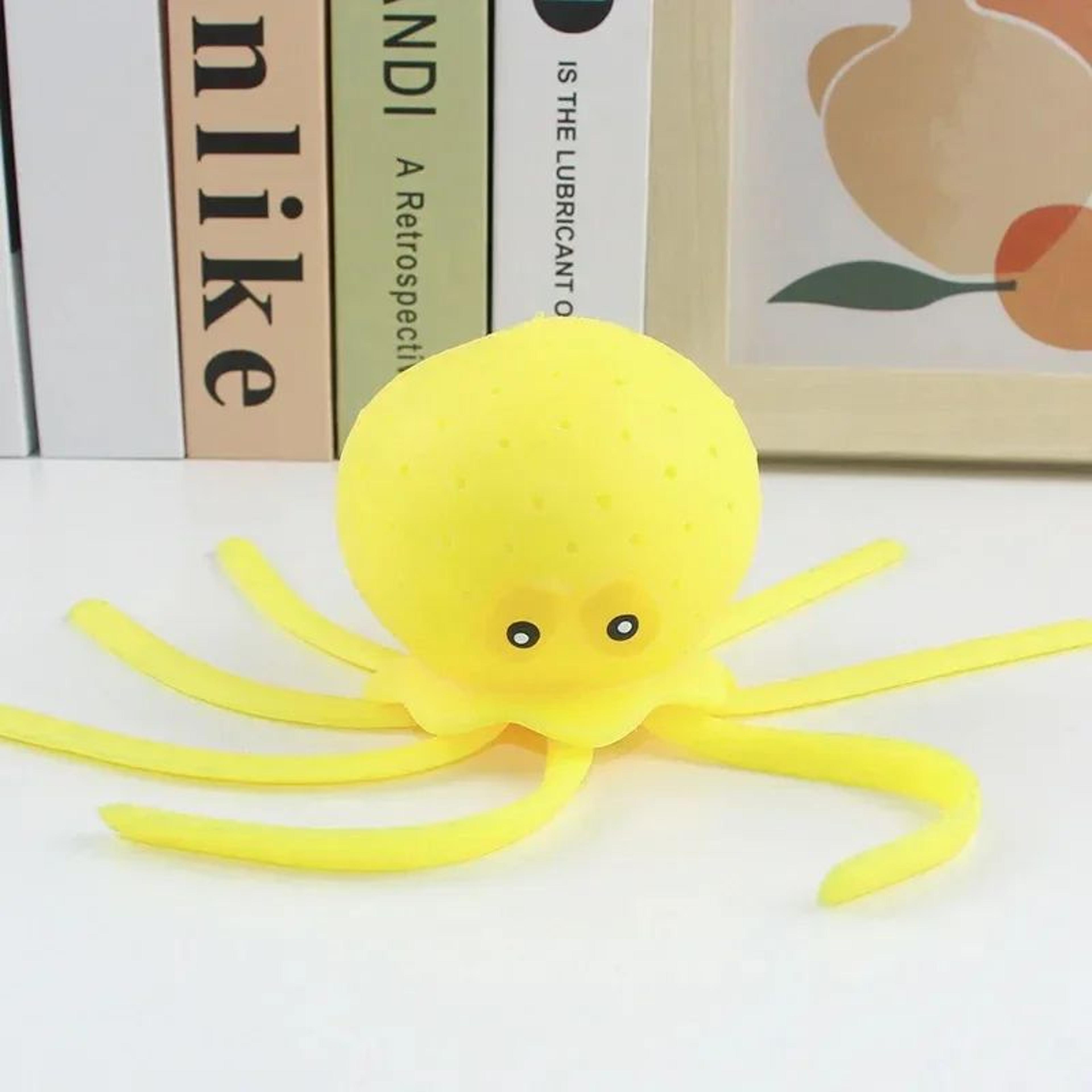 Octopus Sponge Bath Toy For Babies  Water Absorbing Squeeze Toy For Bath  Pool Play 9