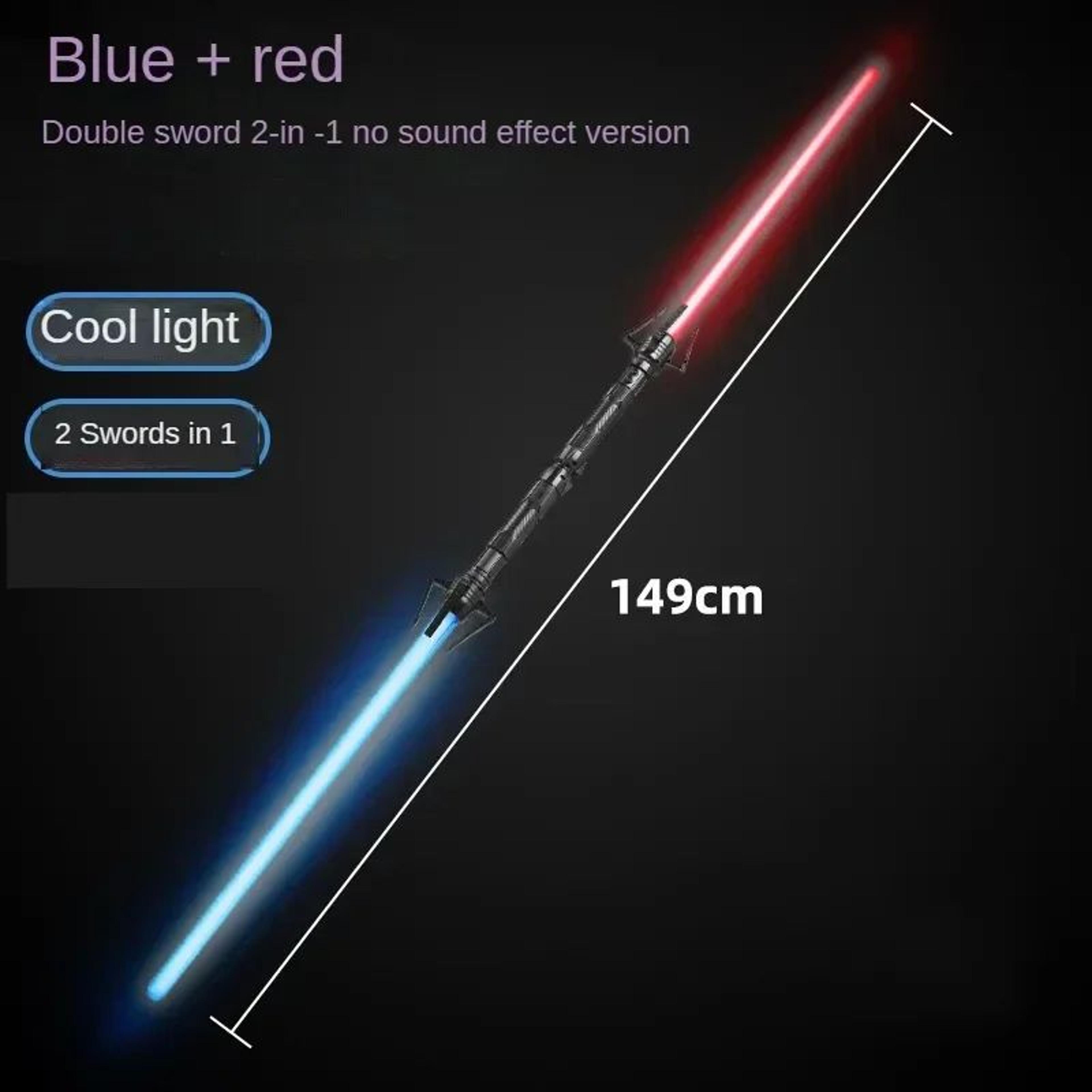Telescopic Light Up Sword Toy  RGB LED Laser Saber For Kids 3 5