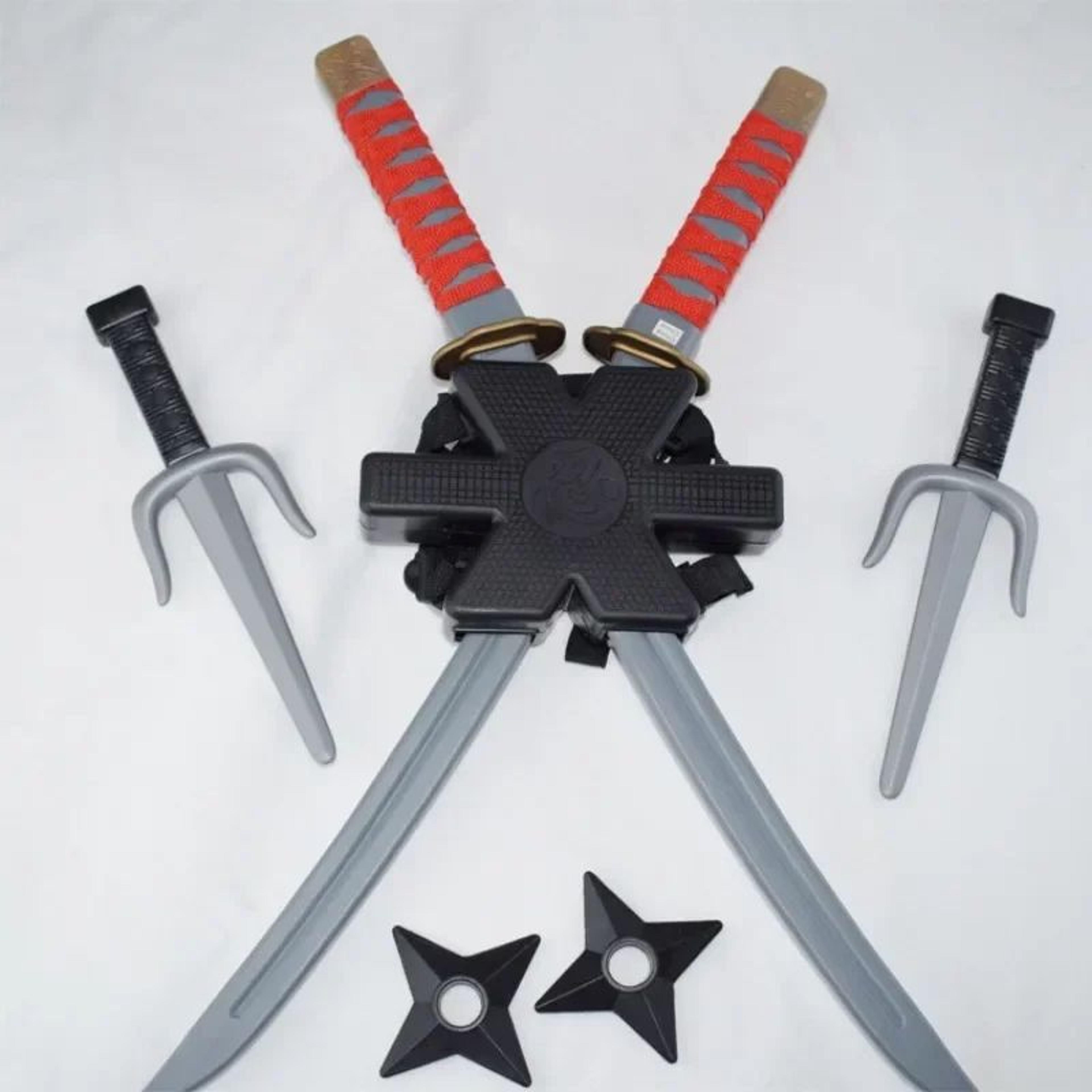 Ninja Costume Toys For Kids  Samurai Dagger Toy Knife  Ninja Darts Play Set 6