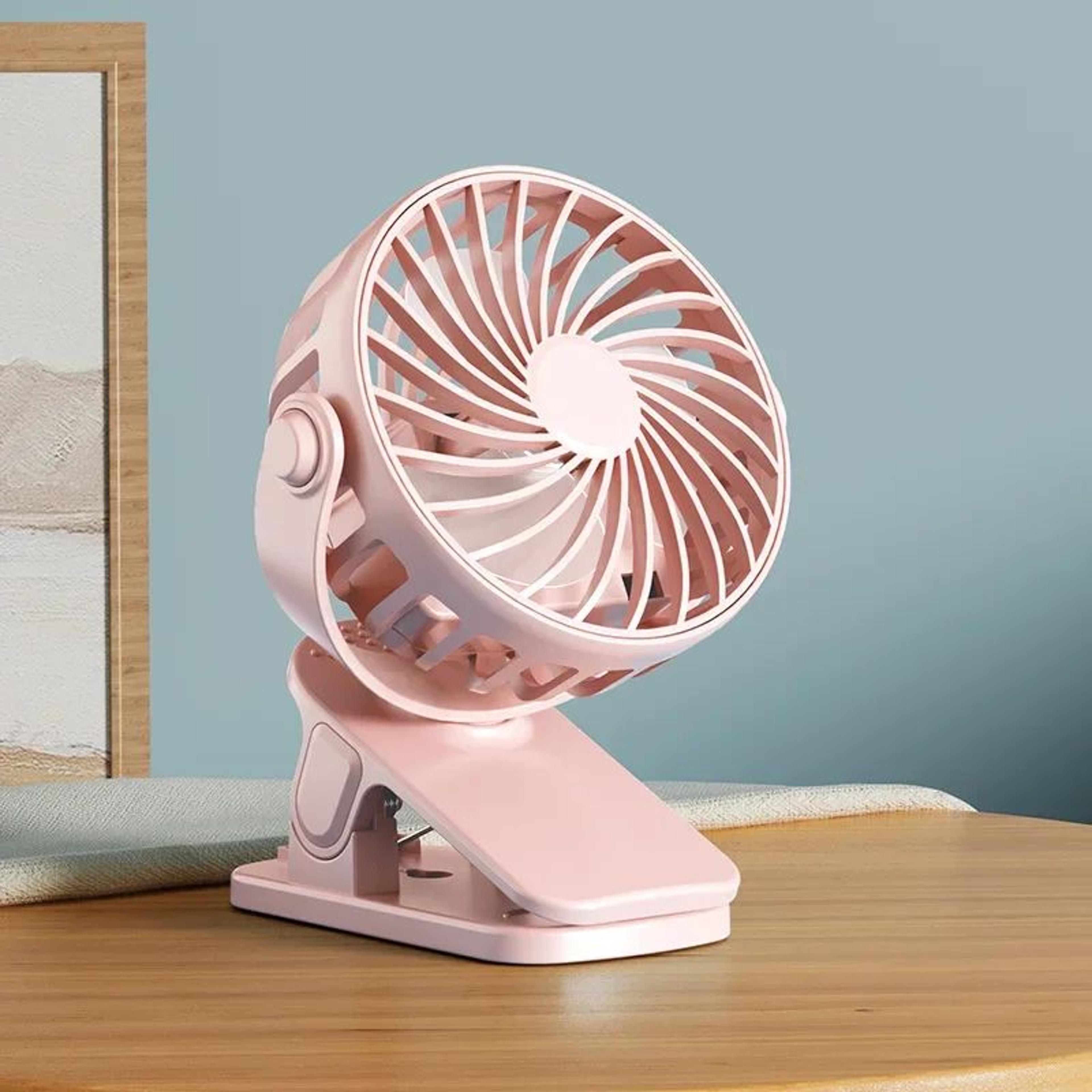 Portable Baby Stroller Fan  Rechargeable Clip Fan For Cart High Chair  Summer Cooling 7