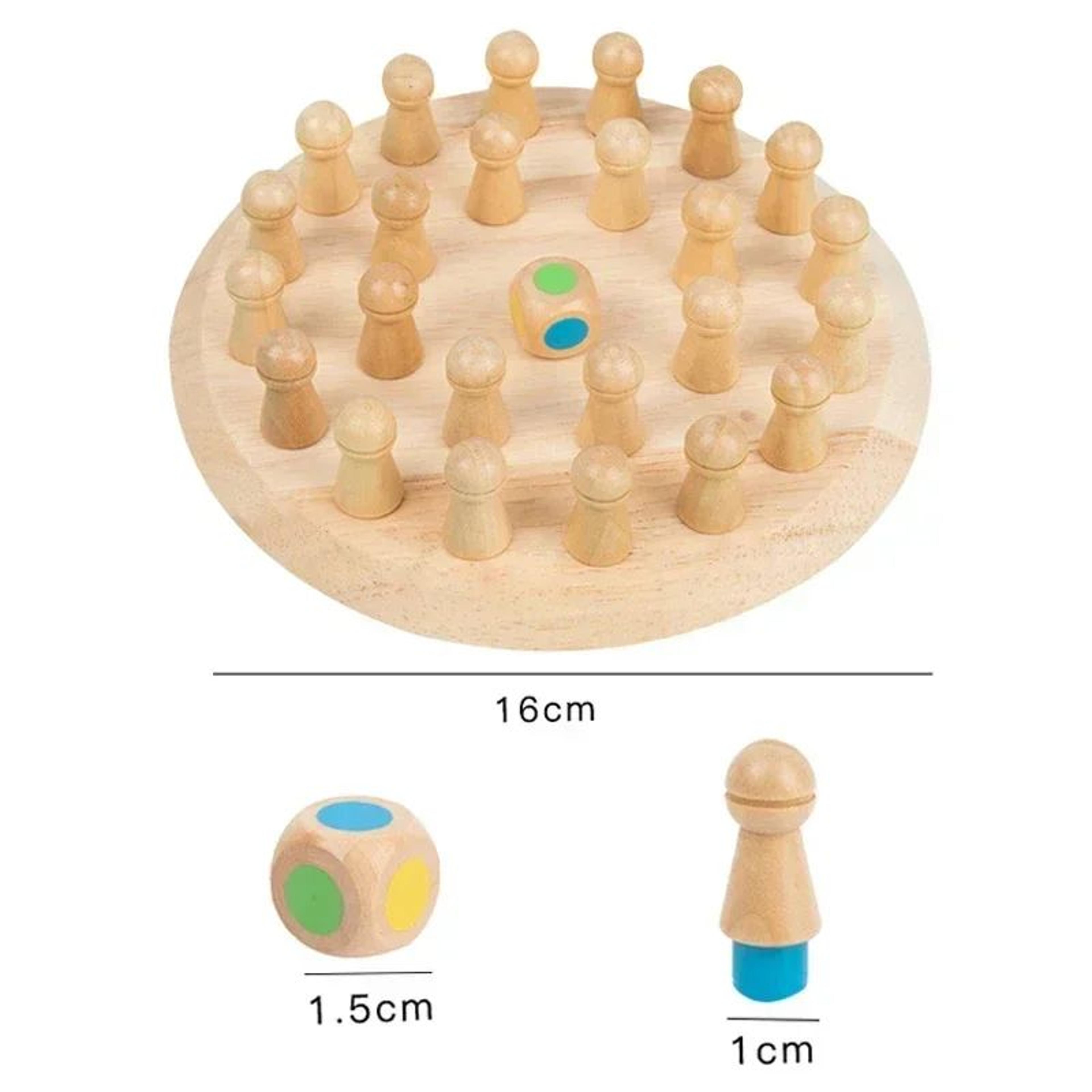 Wooden Memory Match Stick Game  Montessori Color Sorting  Cognitive Learning Toy 5
