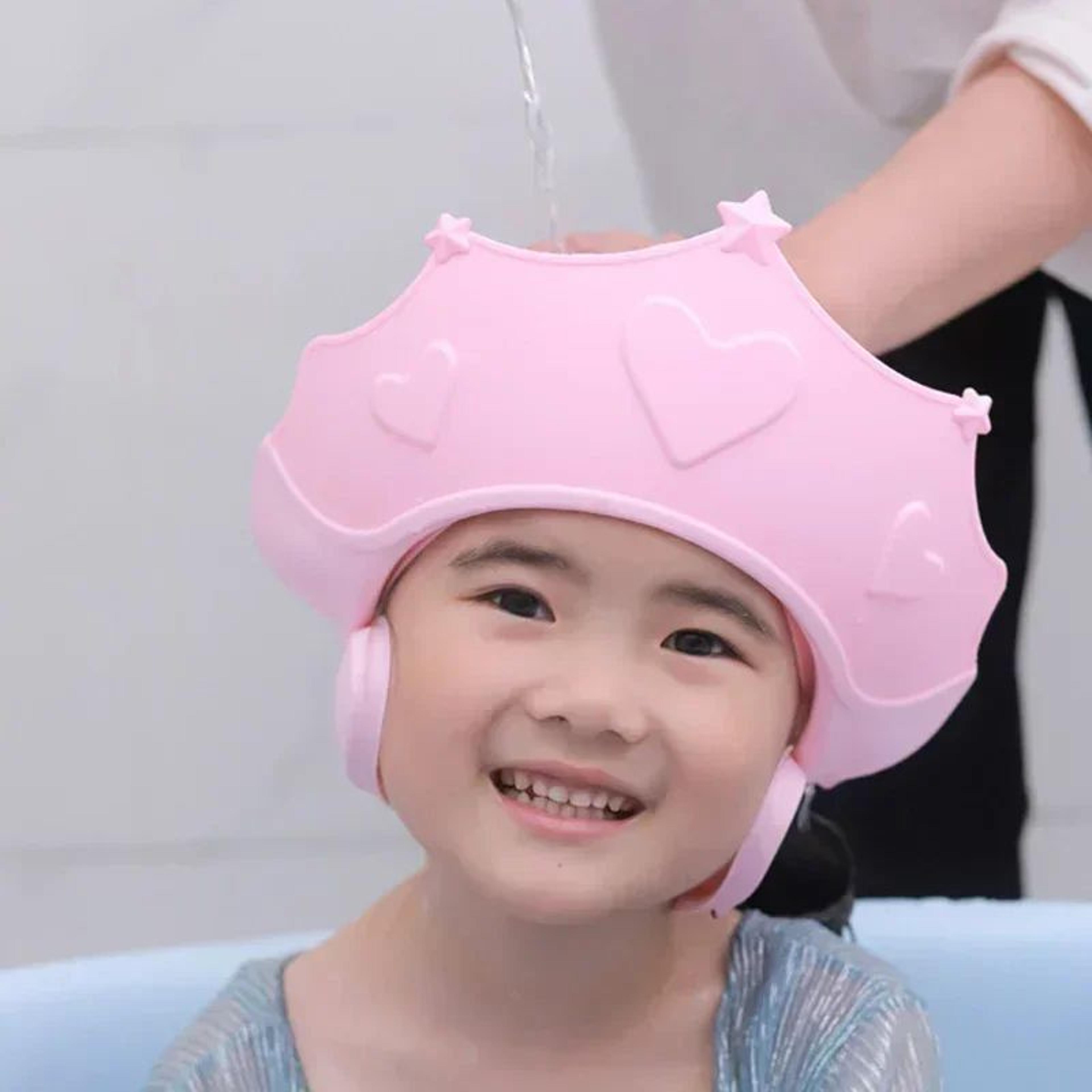 Adjustable Baby Shampoo Shower Cap  Soft Hair Wash Hat With Ear  Eye Protection For Kids 2