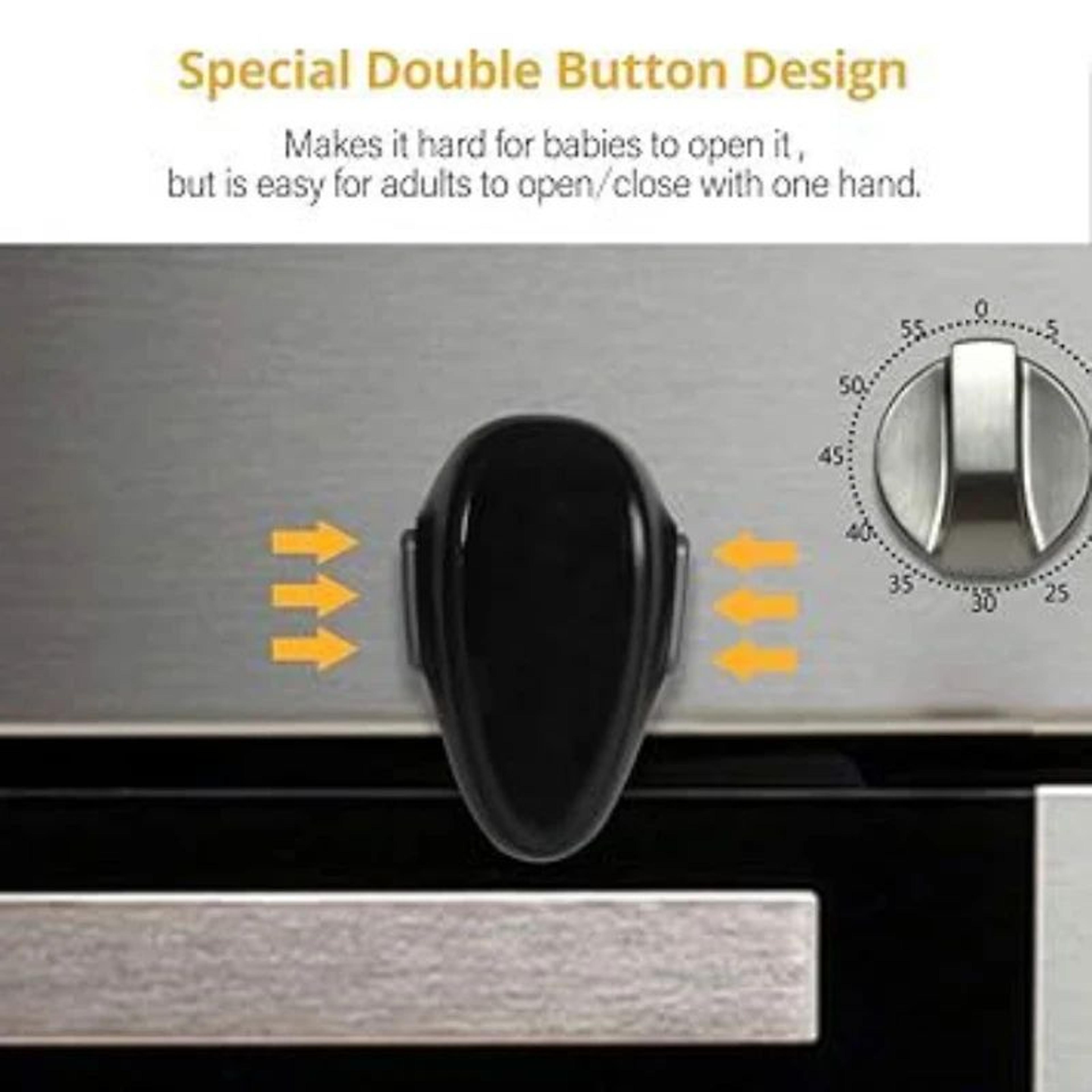 Baby Oven Door Safety Lock  Childproof HeatResistant Kitchen Lock For Toddlers 5