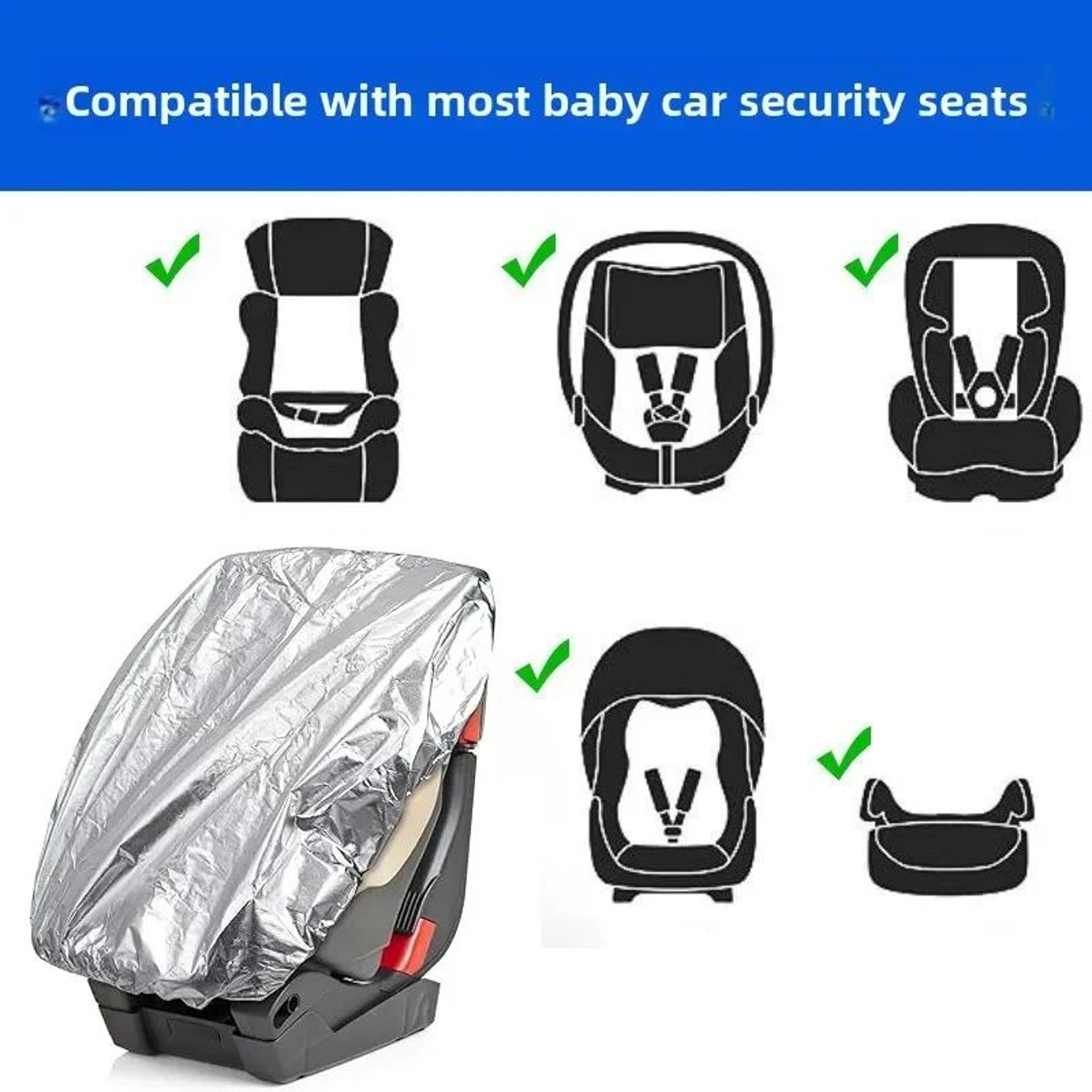 Baby Car Seat Sun Shade Cover  UV Protection HeatBlocking Travel Cover For Infants 3