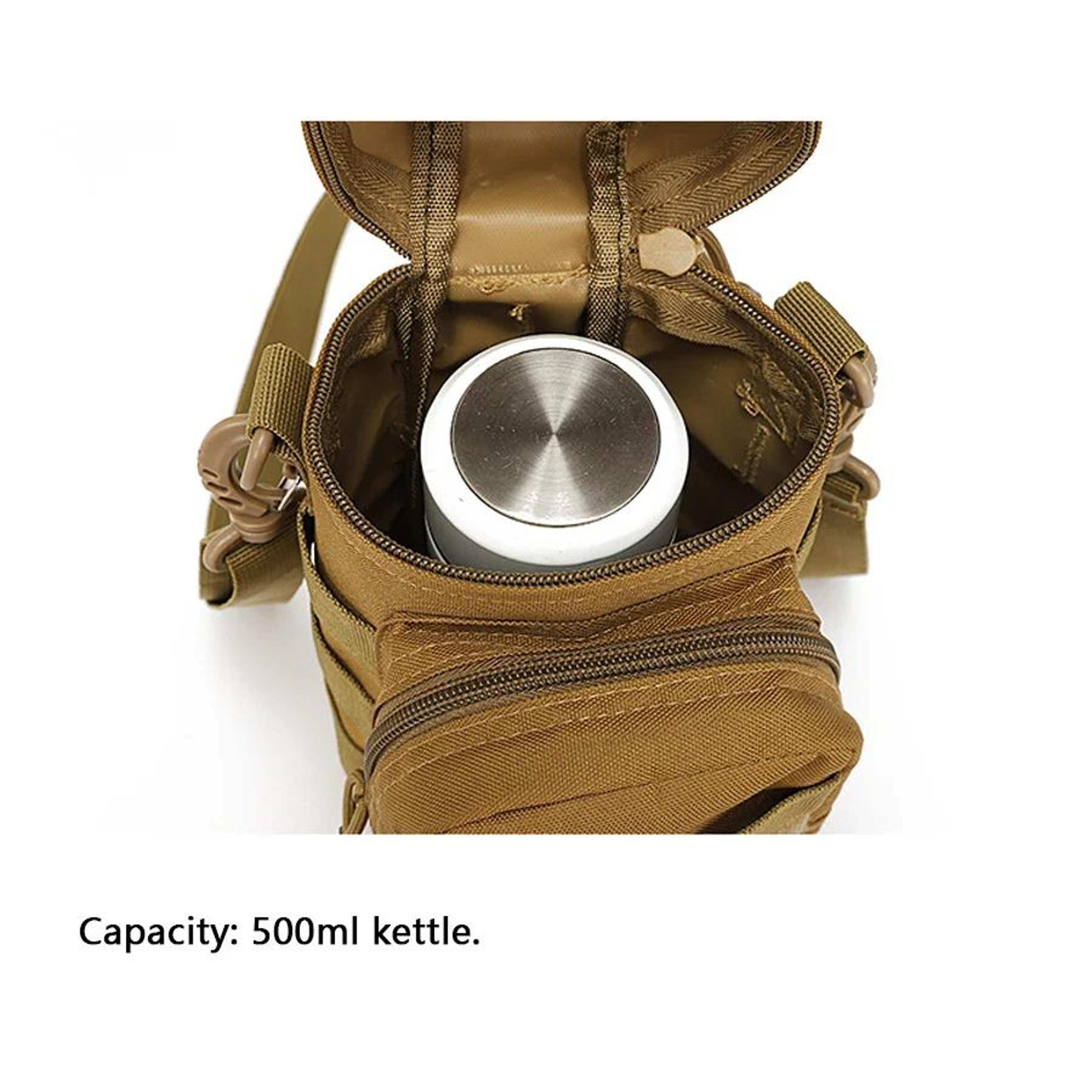 Multifunctional Water Bottle Shoulder Bag  Outdoor Hanging Hydration Bag For Camping Cycling  Sport 5
