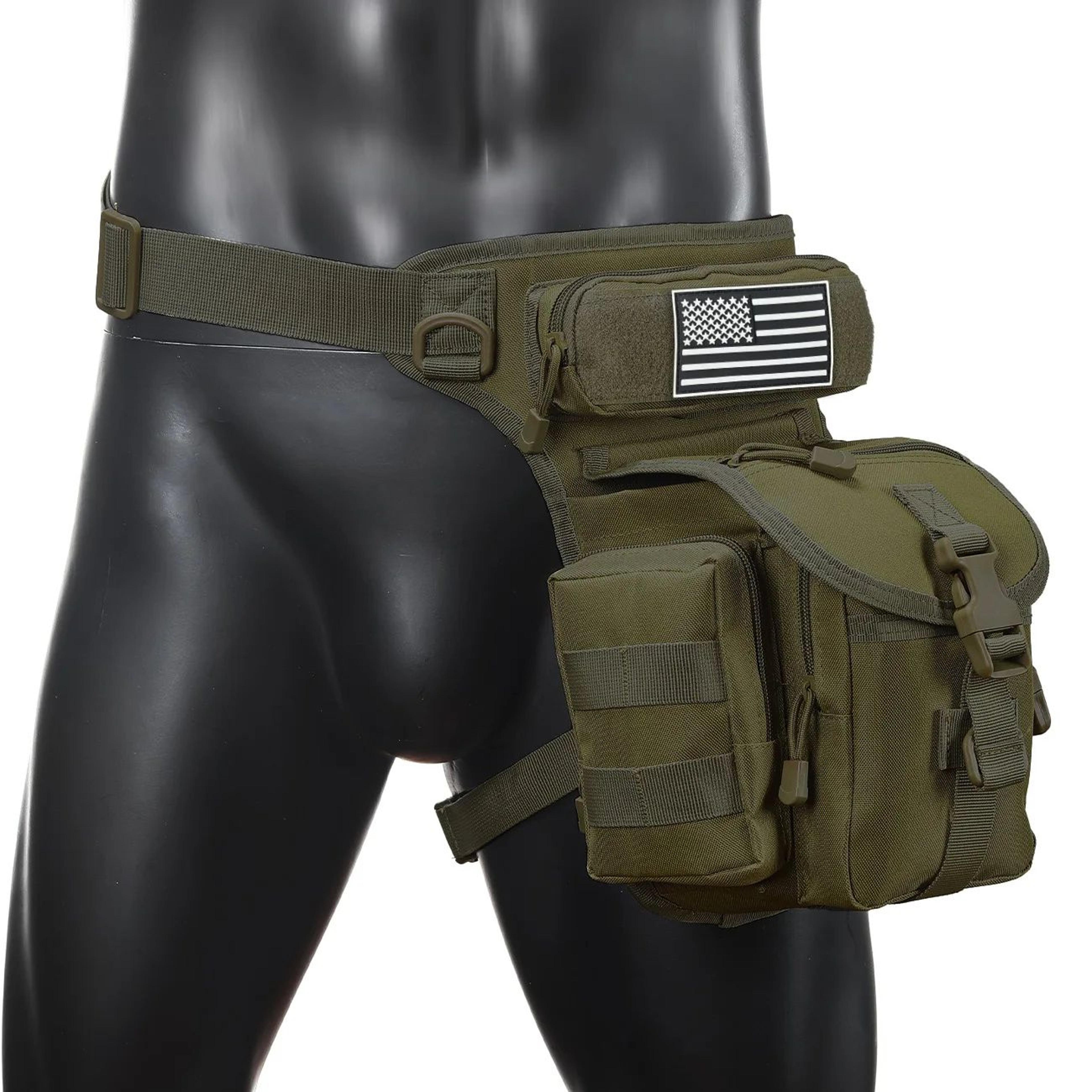 Oxford Cloth Camouflage Tactical Crossbody Leg Bag  Waterproof SingleShoulder Photography  Sports S 9