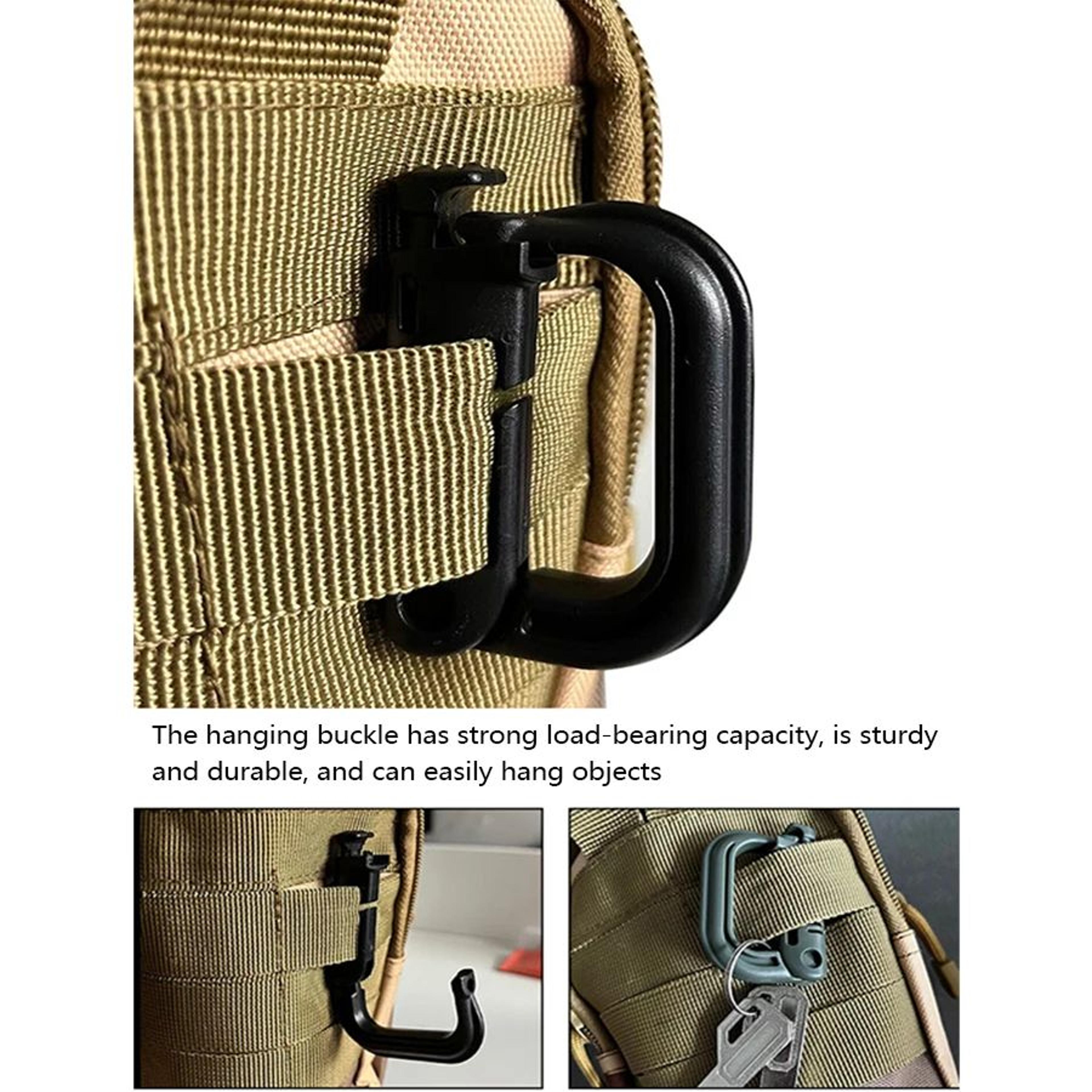 HeavyDuty Mountaineering DType Buckle  Outdoor Climbing Hiking  Camping Gear Clip 4
