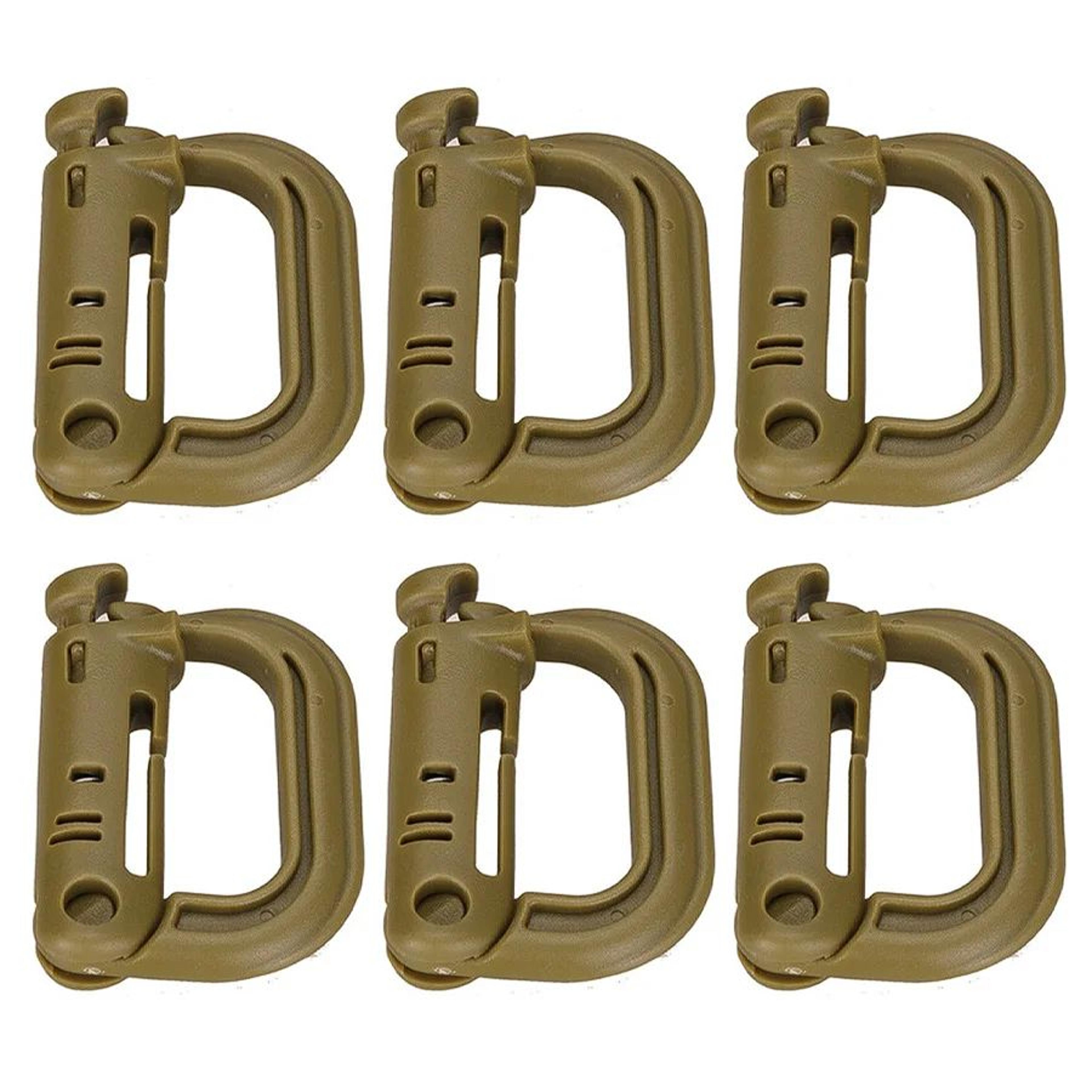 HeavyDuty Mountaineering DType Buckle  Outdoor Climbing Hiking  Camping Gear Clip 13