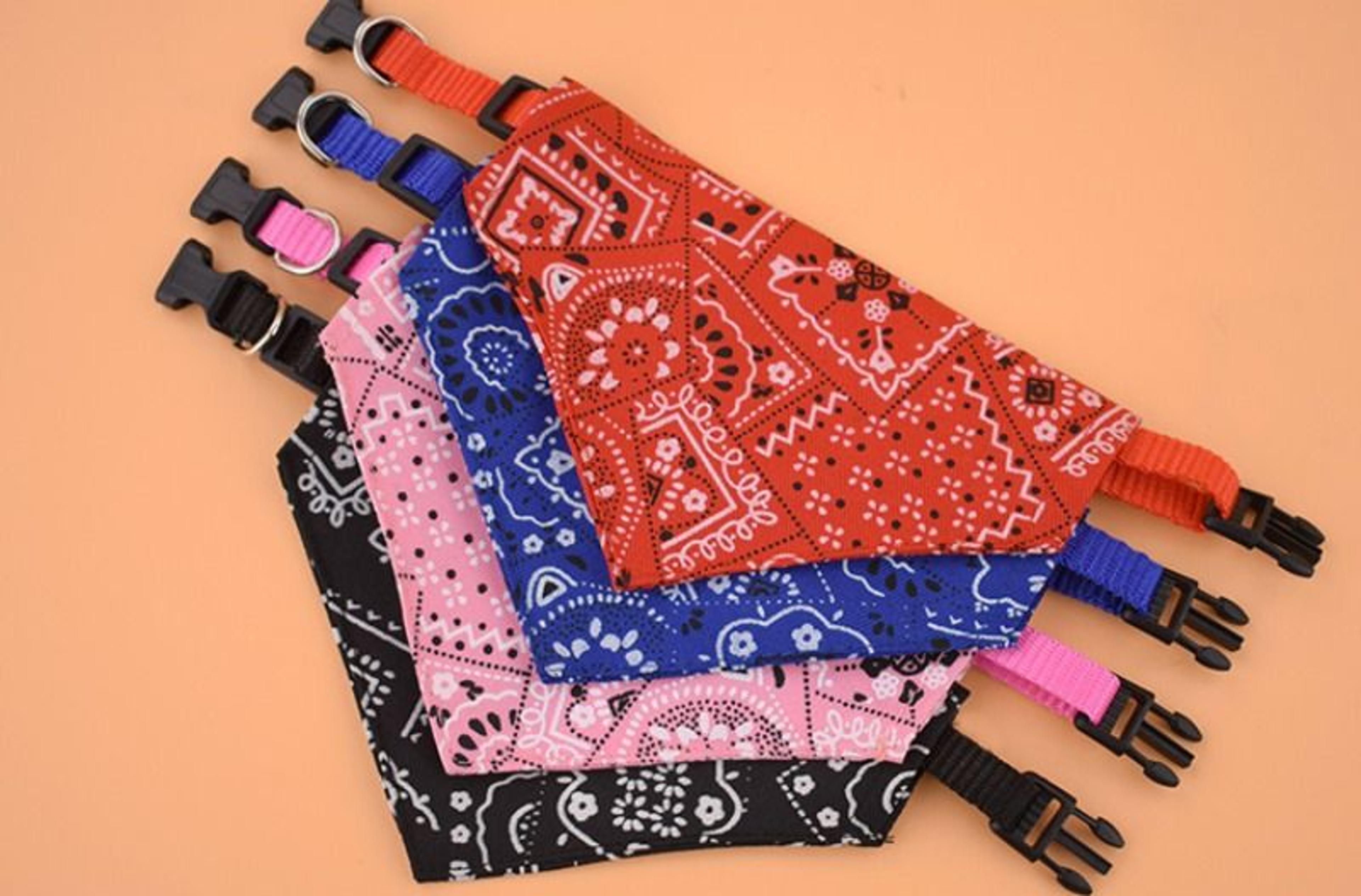 Adjustable Pet Triangle Bandana  Cute Printed Dog  Cat Saliva Scarf With Collar Strap 9