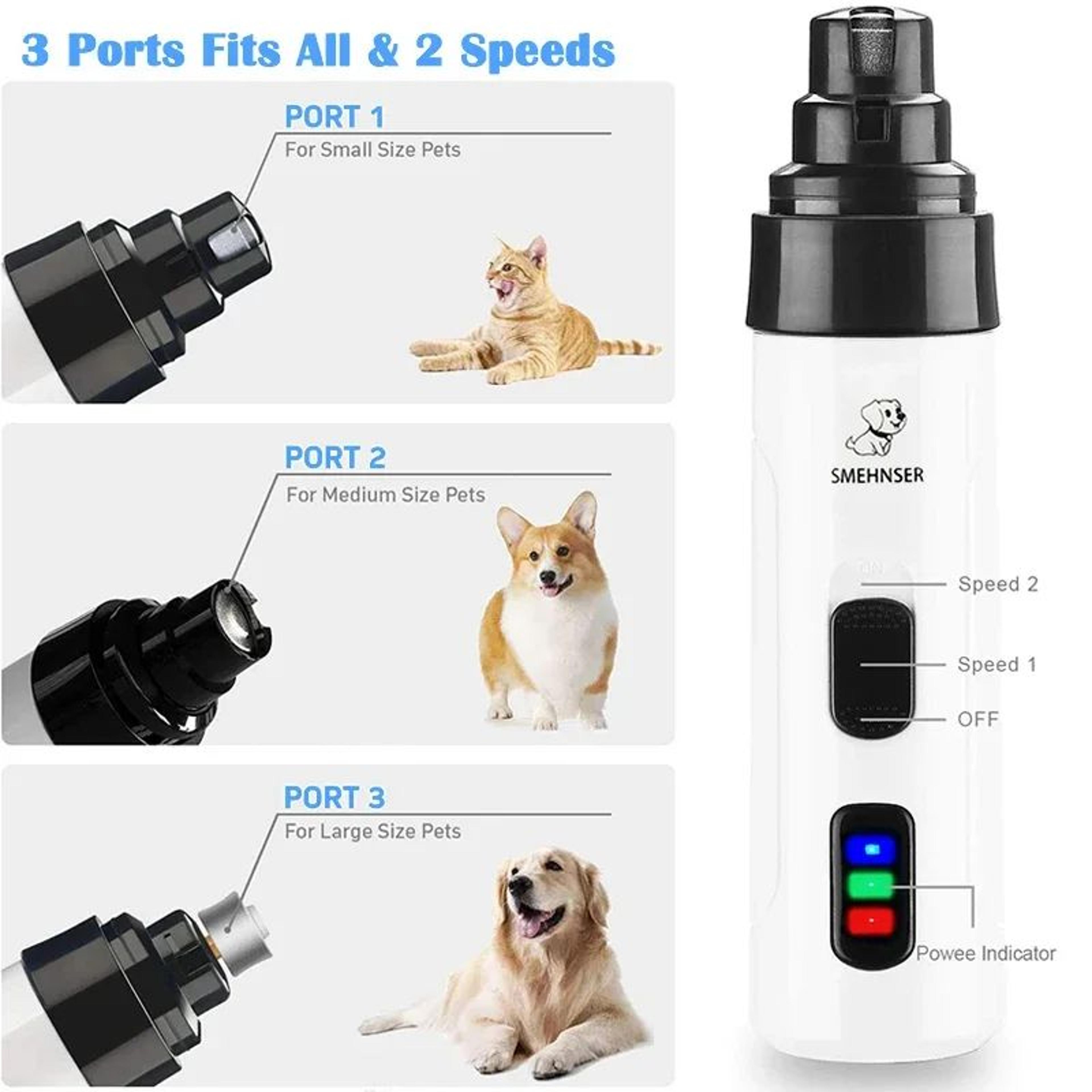 Electric Dog  Cat Nail Grinder  Quiet Painless Professional Grooming Tool 1