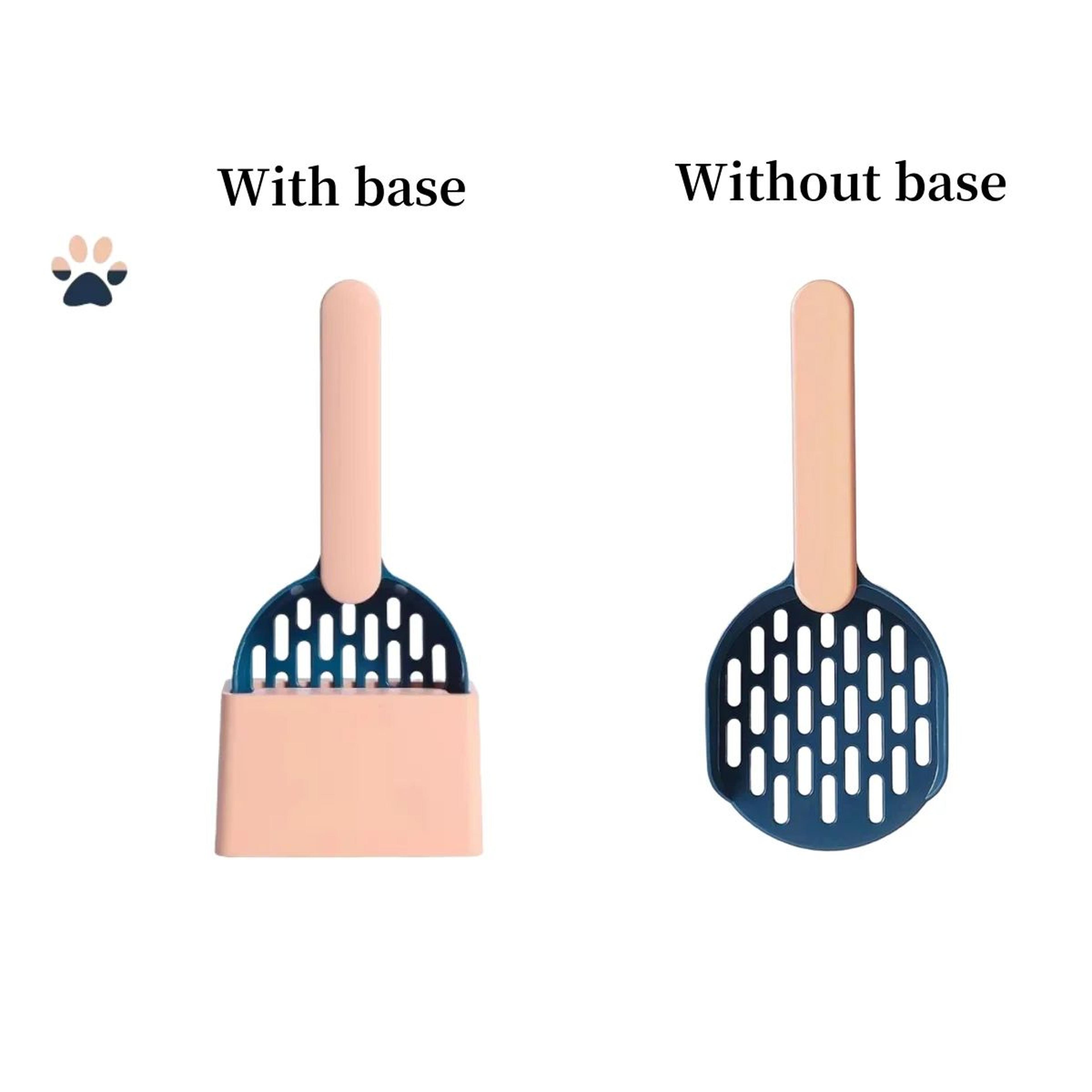 SelfCleaning Cat Litter Scoop With Base  Durable Plastic Litter Shovel For Easy Kitten Toilet Clean 7