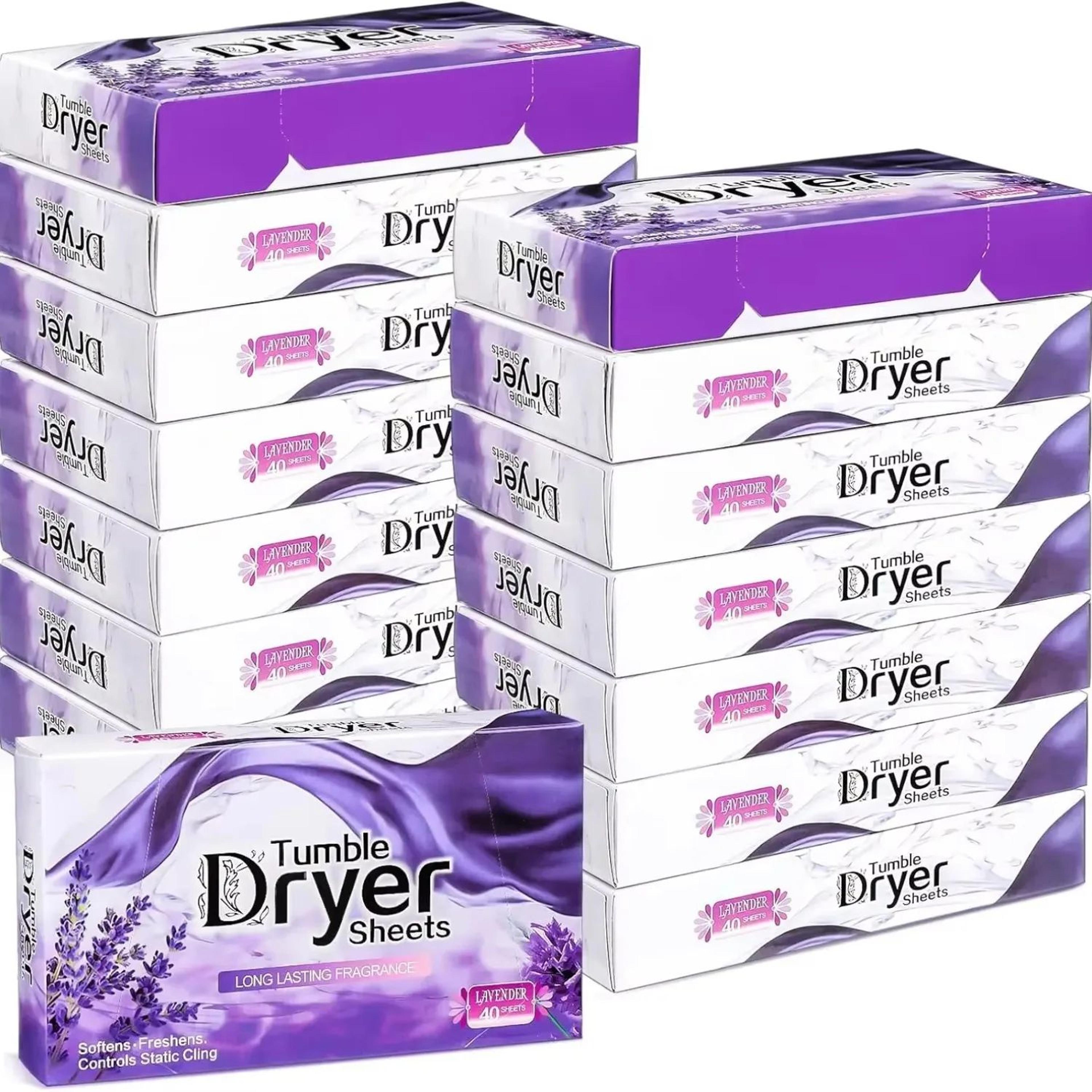 Natural Lavender Dryer Sheets Bulk  PlantBased Fabric Softener  Fresh Scent Laundry Care 0