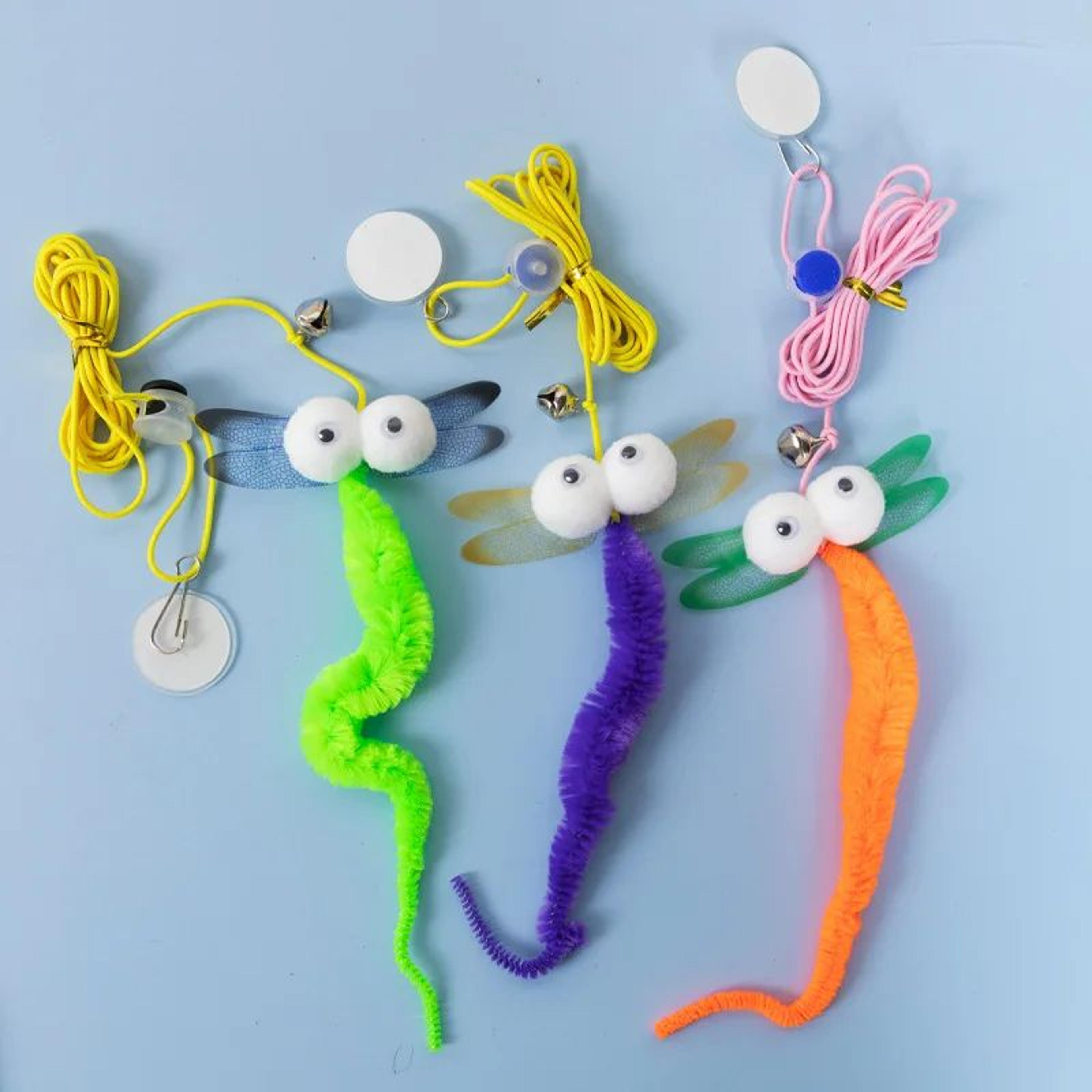 7 Pcs Hanging Cat Toy Set  Sticky Disc Door Teaser With Elastic Rope For Interactive Play 11