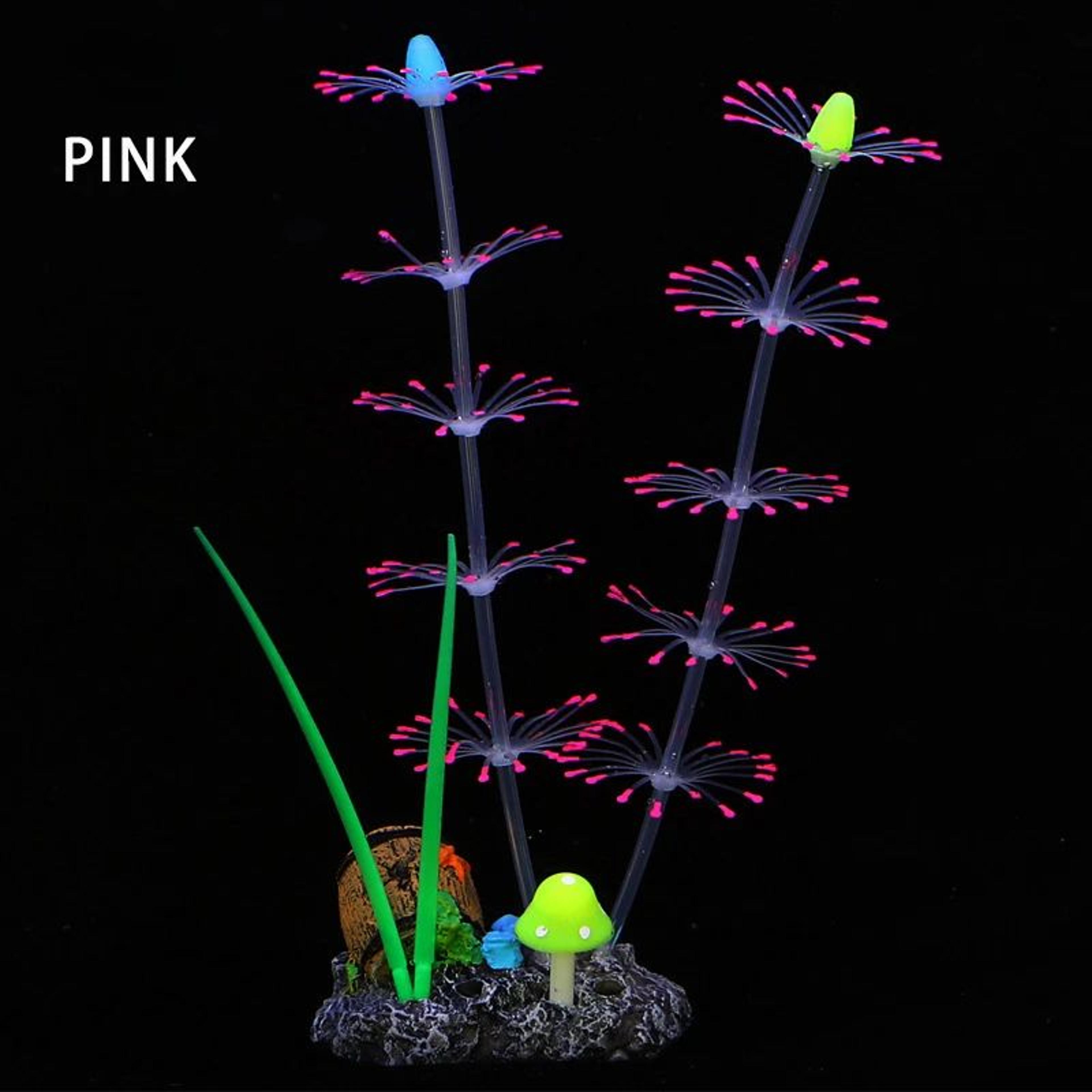 Glow Silicone Aquarium Plants  Fluorescent Aquatic Grass  Coral Decor For Fish Tank Landscaping 3