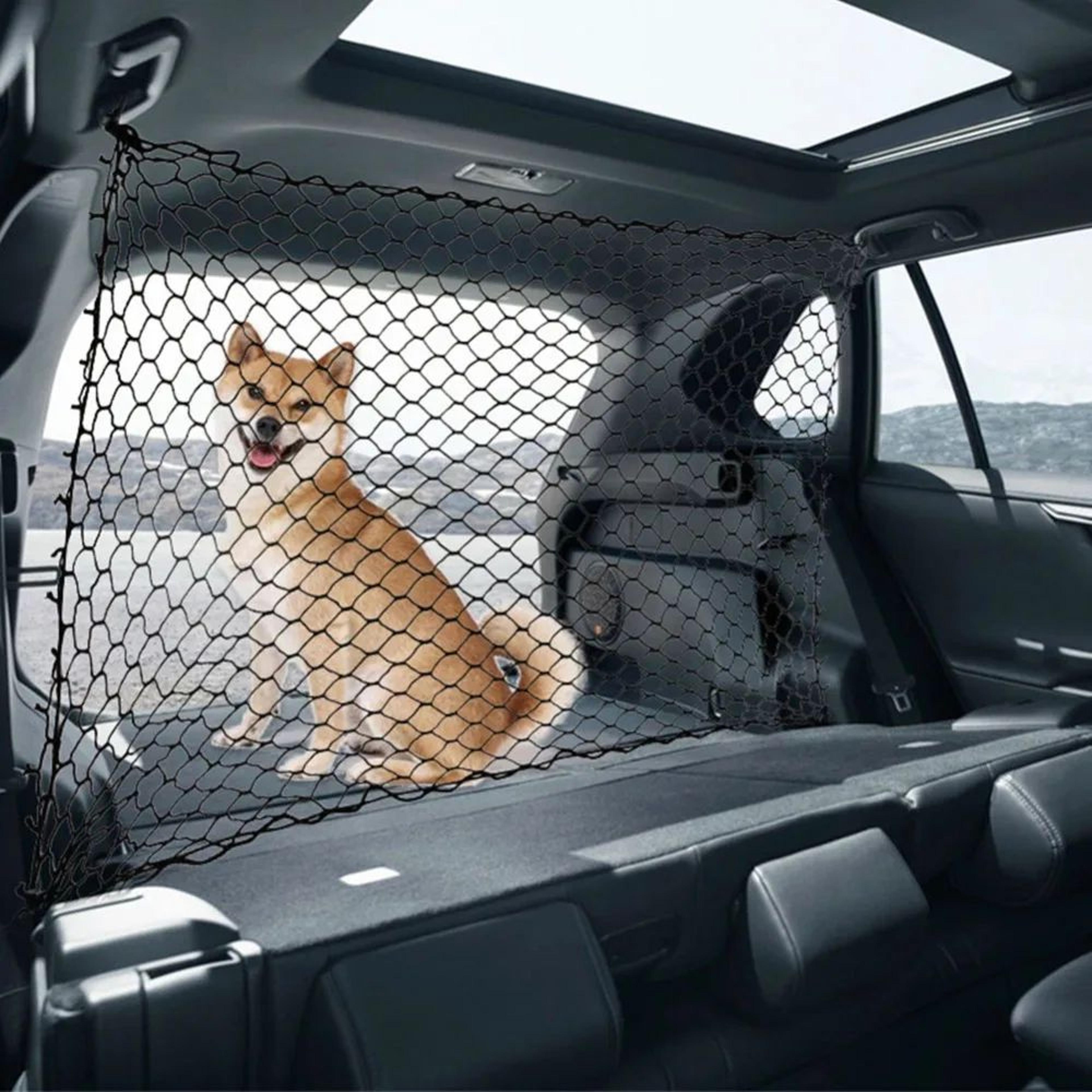Car Trunk Pet Barrier Net  Sturdy Elastic Dog Safety Fence For Secure Vehicle Separation 1