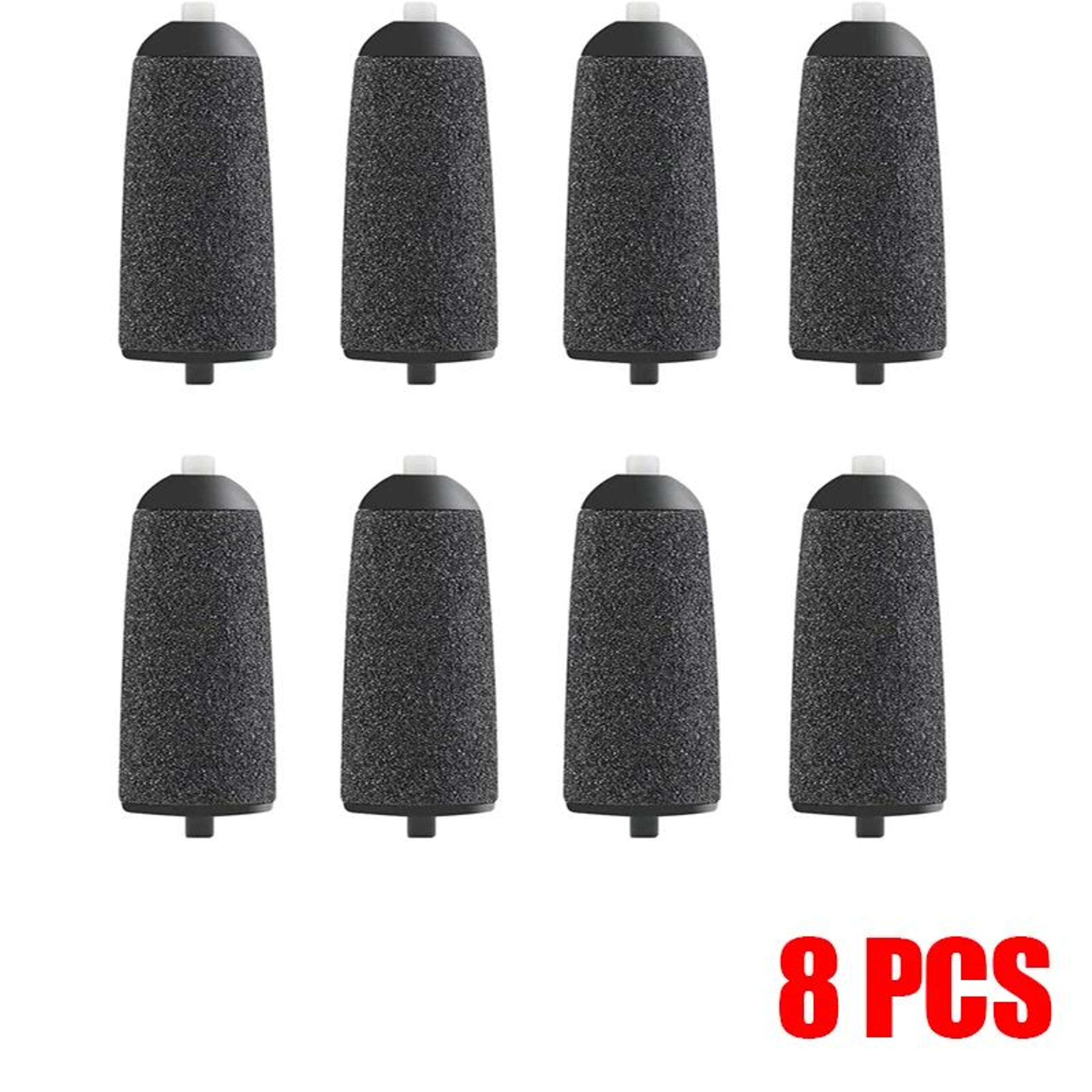 8 Pcs Electric Foot File Roller Head Replacements Pedicure Callus Remover Refill Wheels For Heel  D 8