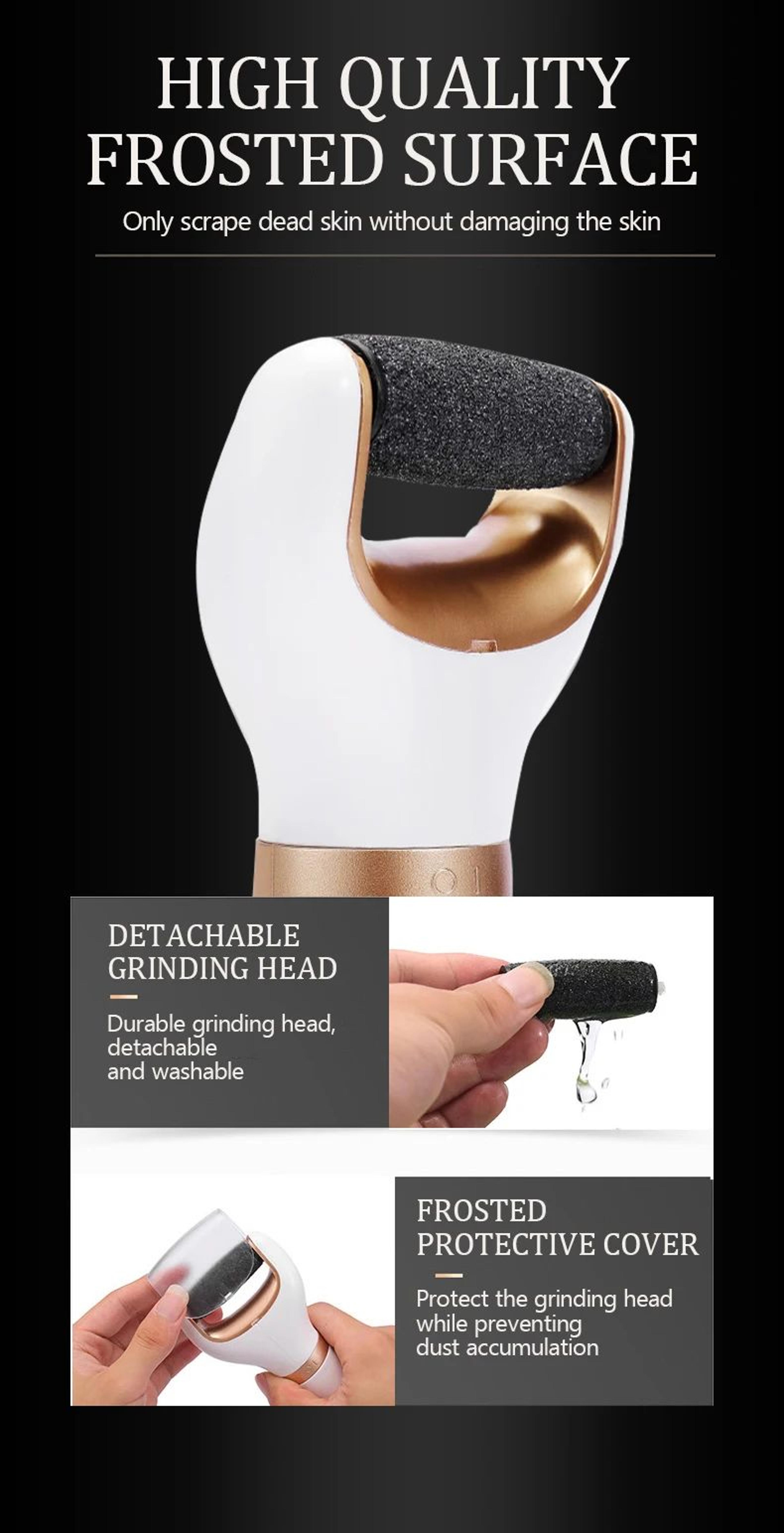 Electric Foot File Callus Remover  Foot Care Pedicure Machine For Hard Dry Skin Dead Skin  Cracked  9