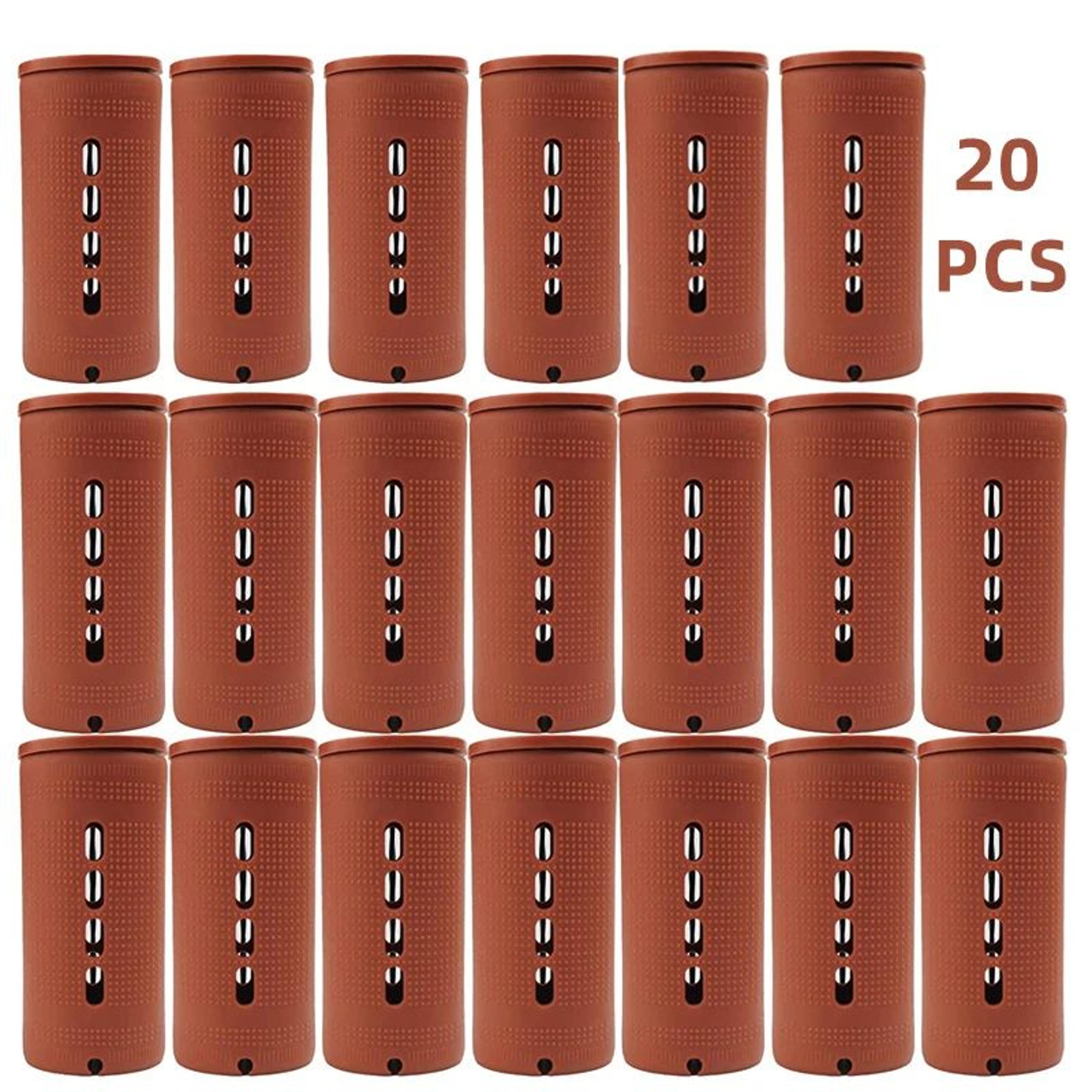 20 Pcs Extra Large Perm Rods For Natural And Long Hair  Cold Wave Curling Rollers For Big Curls And 8