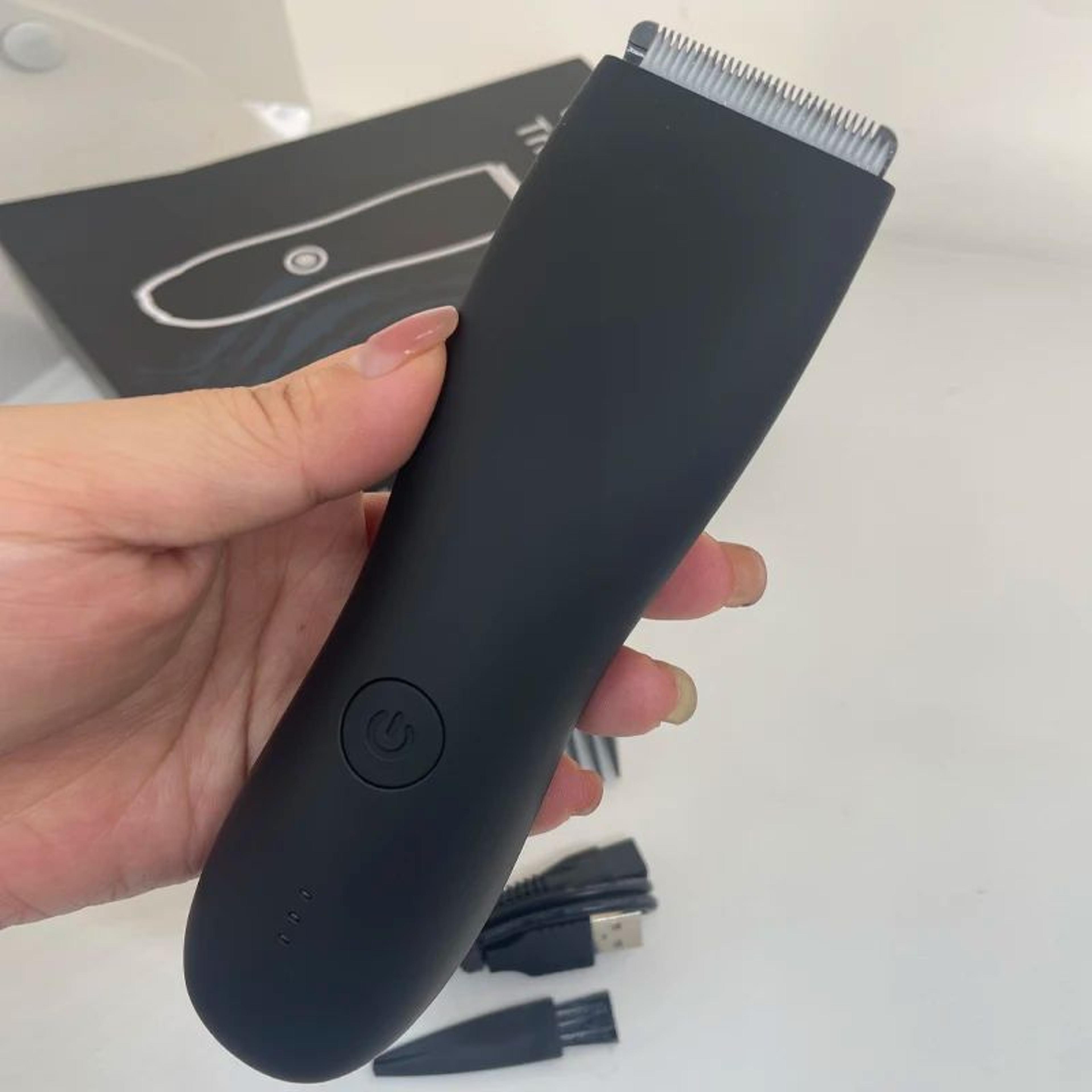 Mens Electric Groin Hair Trimmer  Rechargeable Body Grooming Shaver For Pubic And Intimate Areas 1