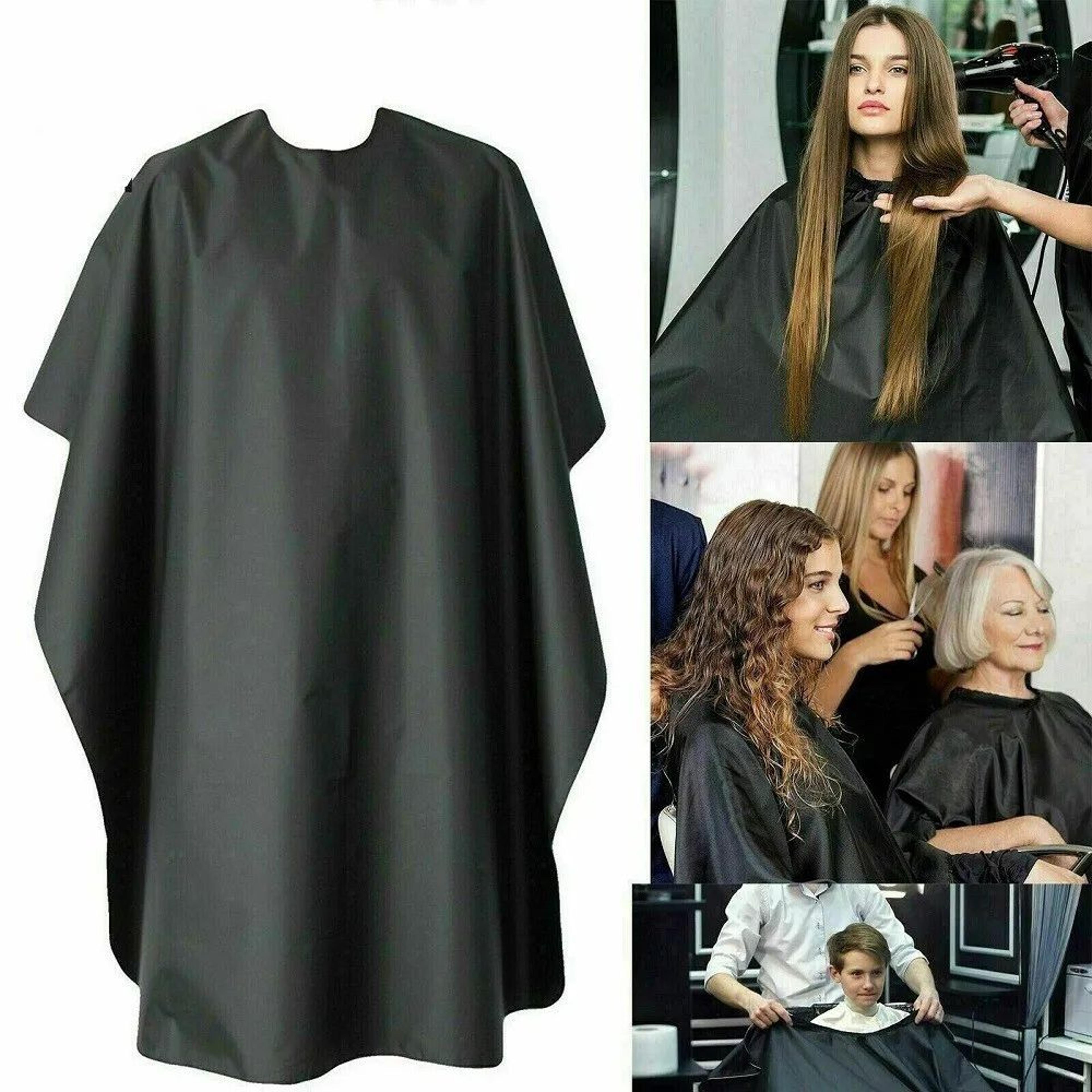 Waterproof Haircut Cape  Barber  Salon Hairdressing Apron Wrap Gown For Clean MessFree Cutting And  2