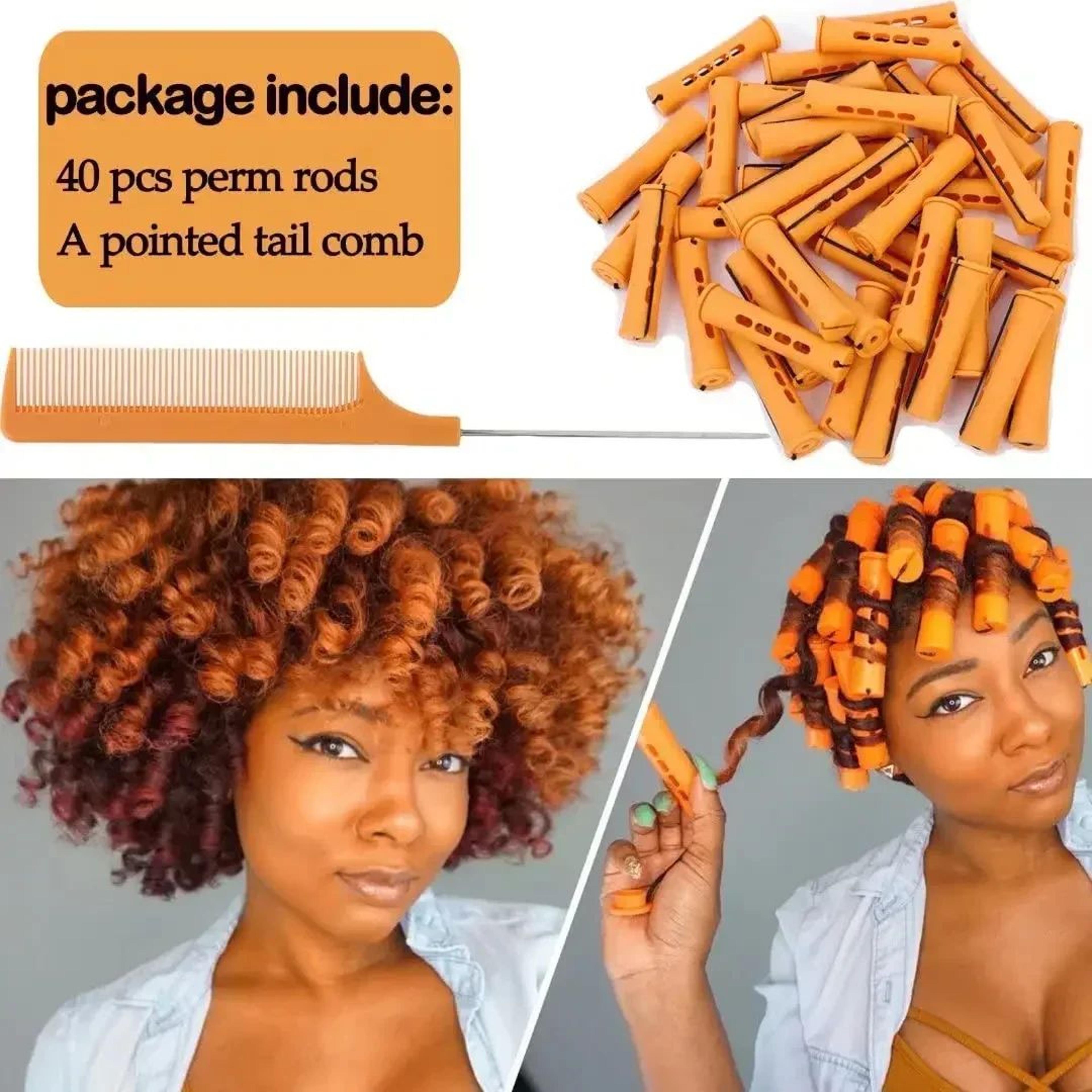 40Pcs Cold Wave Perm Rods Set  Plastic Curling Rollers For Long  Short Natural Hair DIY Hairdressin 2