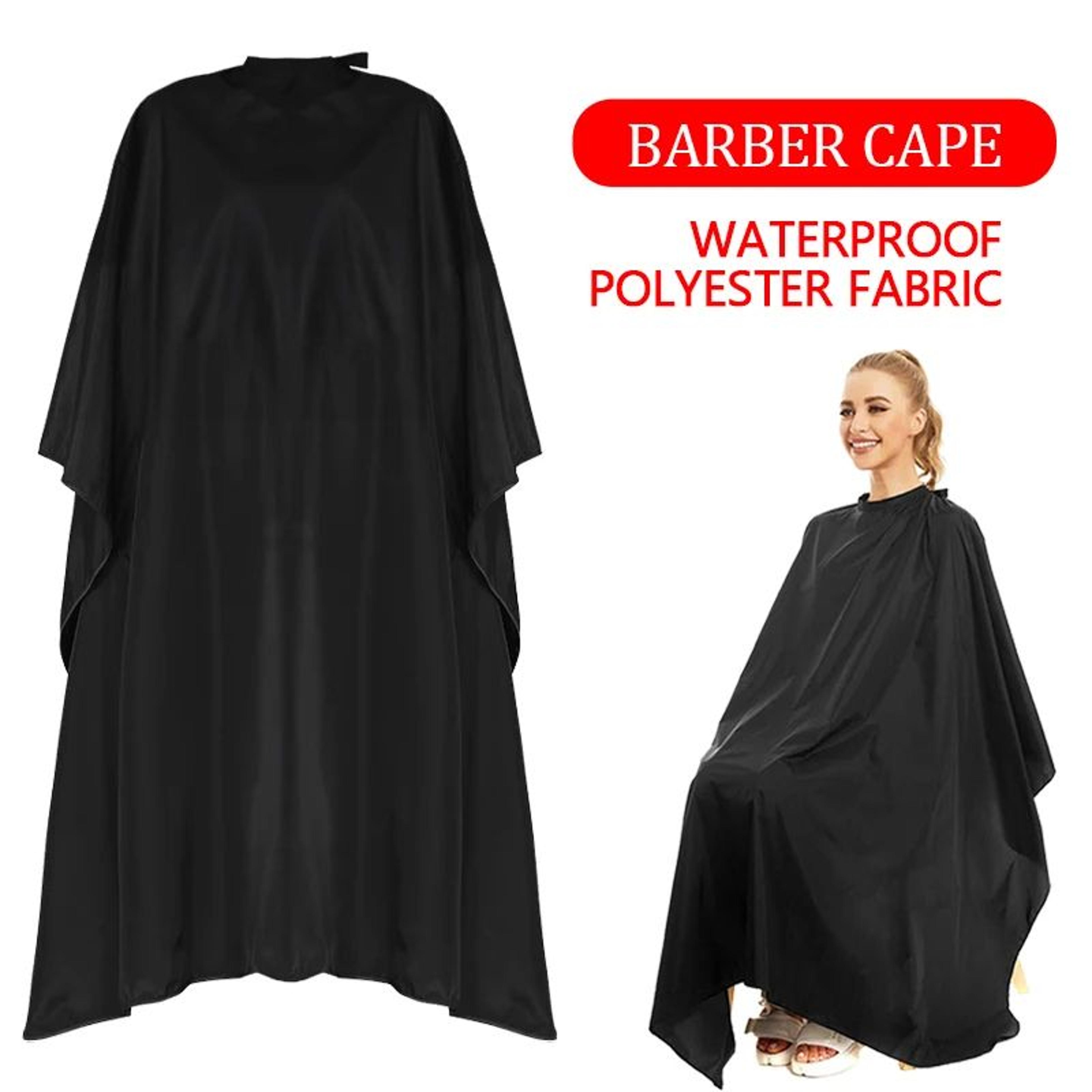 barbershop hair cutting cape – silicone neck salon hairdressing gown apron for barber & home haircuts