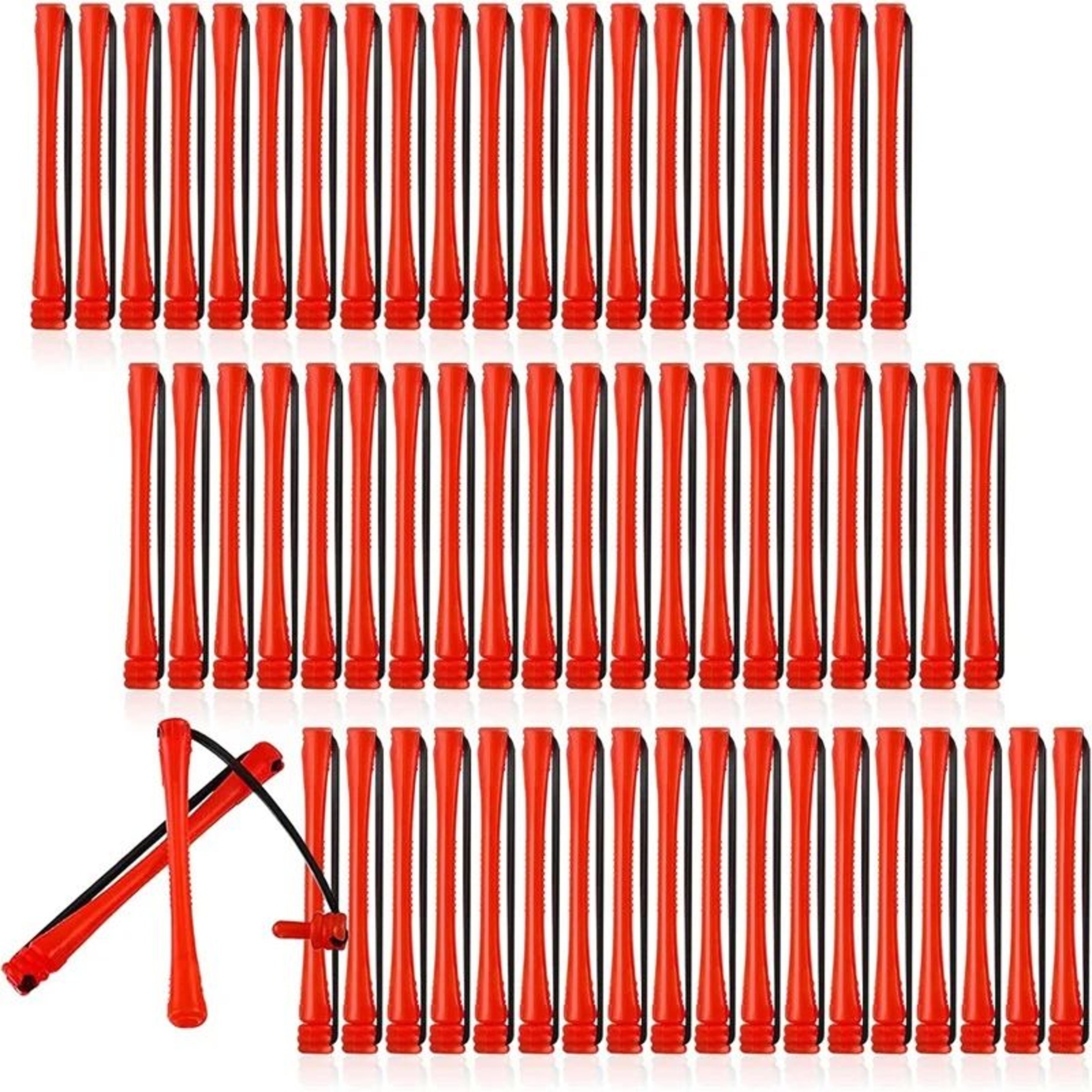 60 Pcs Mini Perm Rods Set  02 Inches Red Cold Wave Curling Rods For Tight Curls DIY Perm  Hair Styl 0