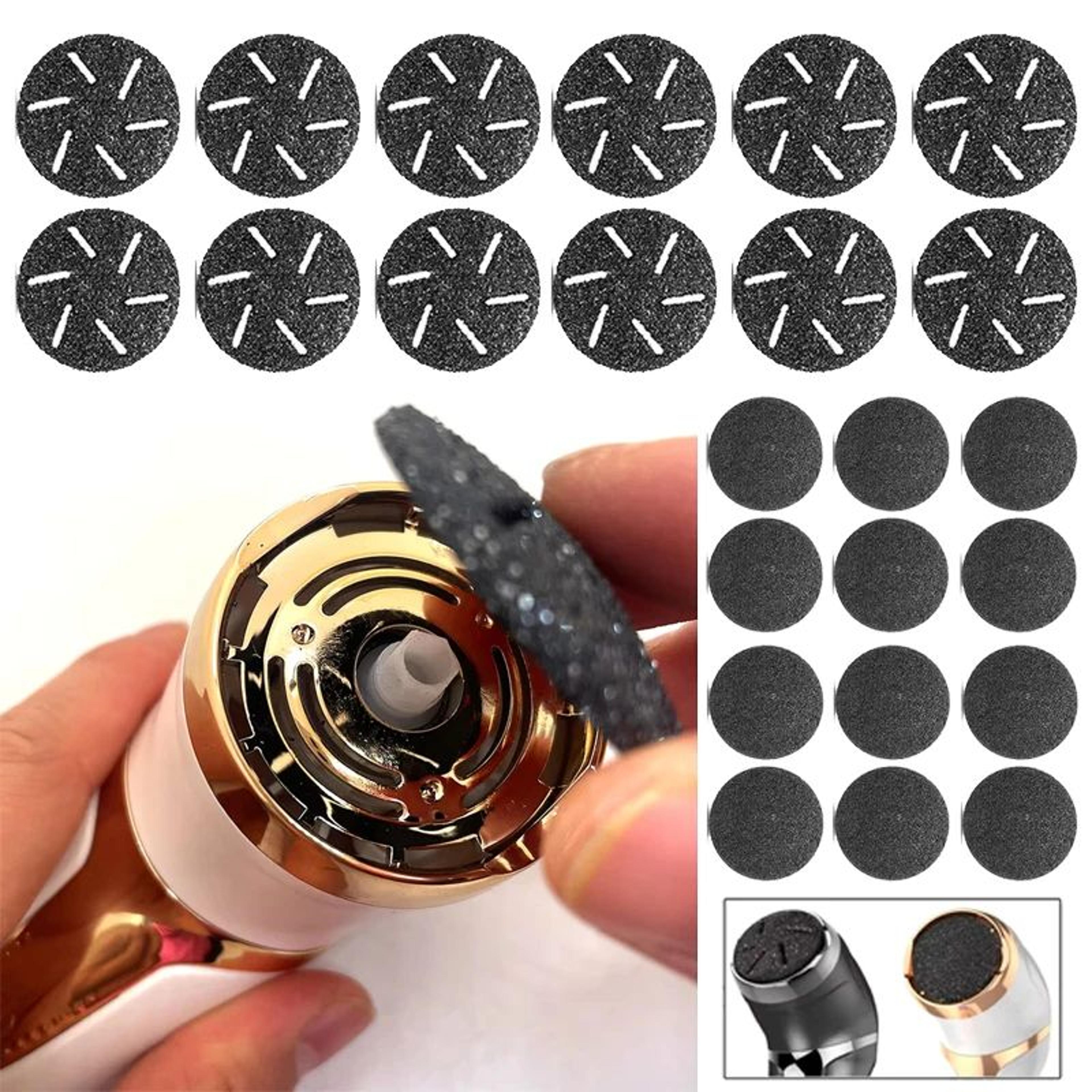 24 Pcs Electric Foot File Sandpaper Discs  Replacement Pedicure Sanding Pads For Callus Remover Mac 3