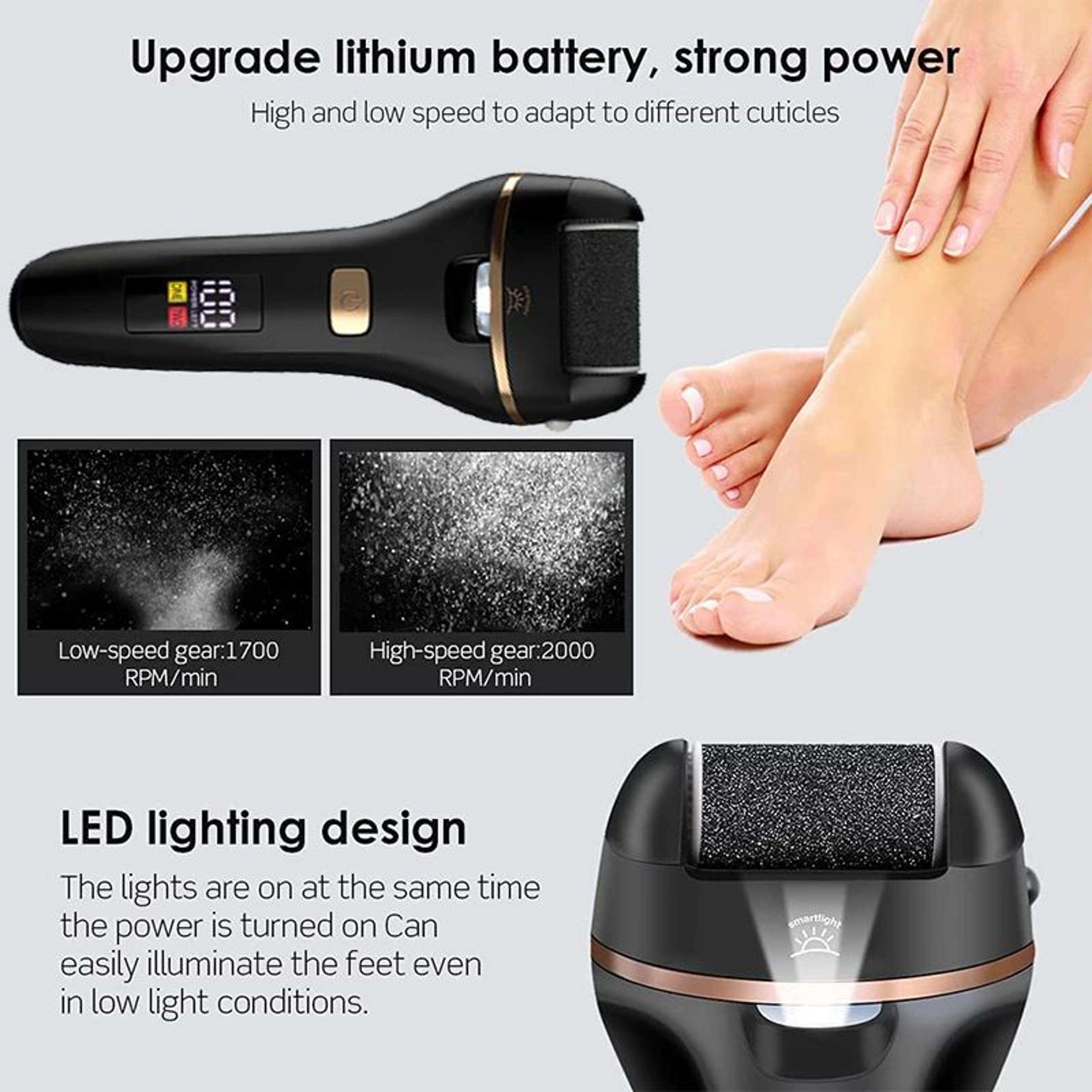 Waterproof Electric Foot Callus Remover  USB Rechargeable Heel Grinder For Dead Skin  Professional  1