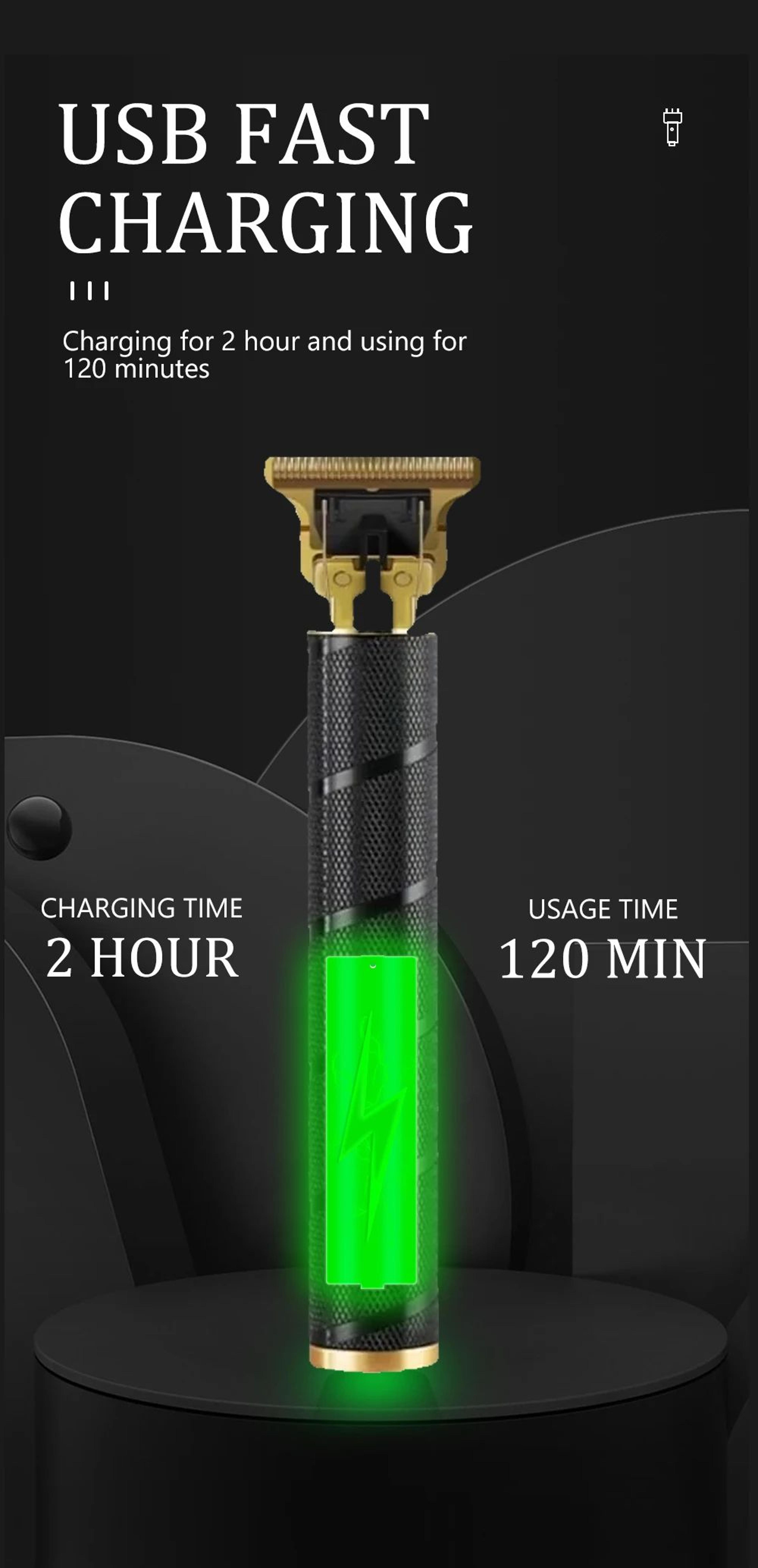 T9 Professional Hair Clipper Cordless  USB Rechargeable Beard  Hair Trimmer For Men Precision Barbe 14