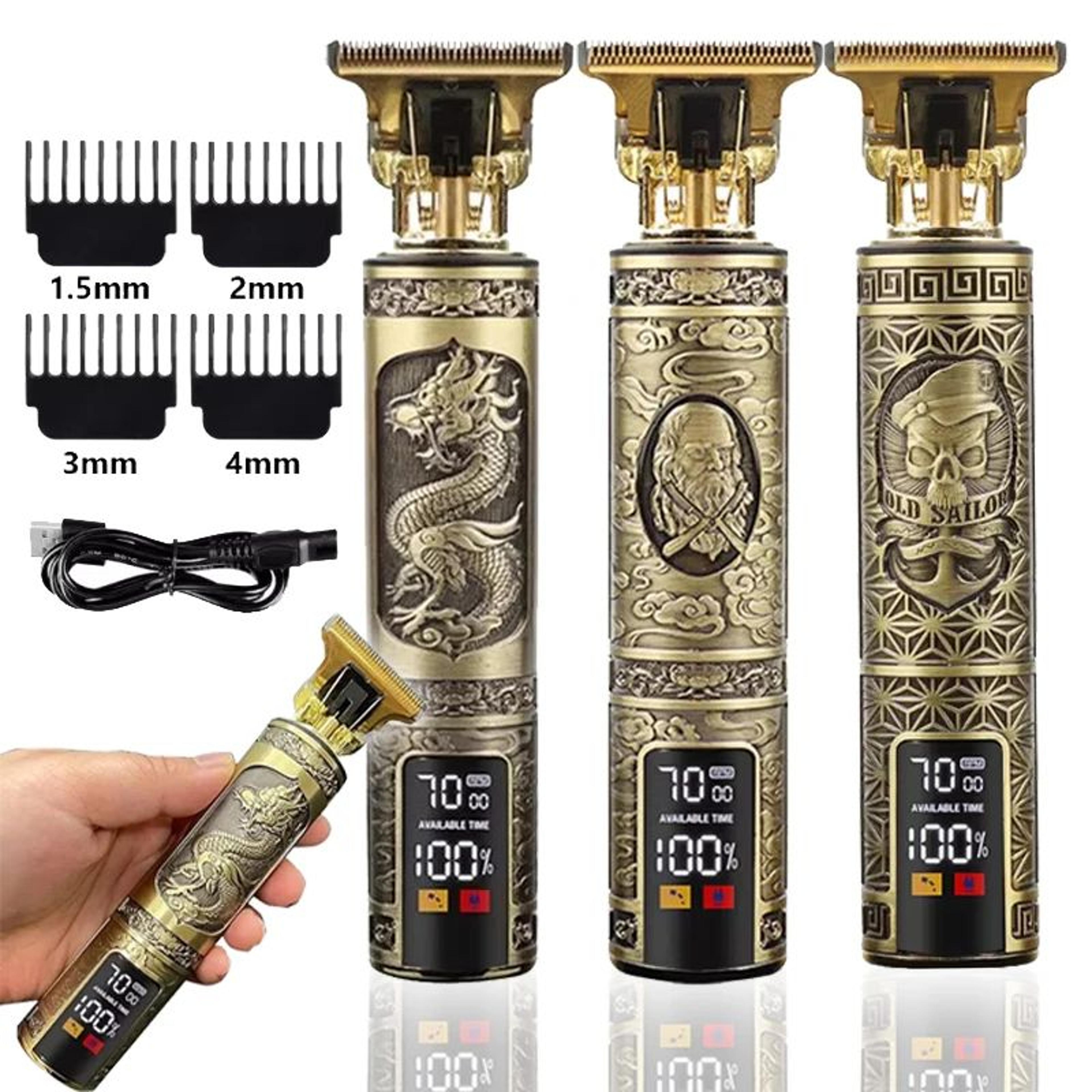 Mens T9 Electric Hair Trimmer  Professional Barber Clipper For Haircuts  Beard Shaping  Precision C 2
