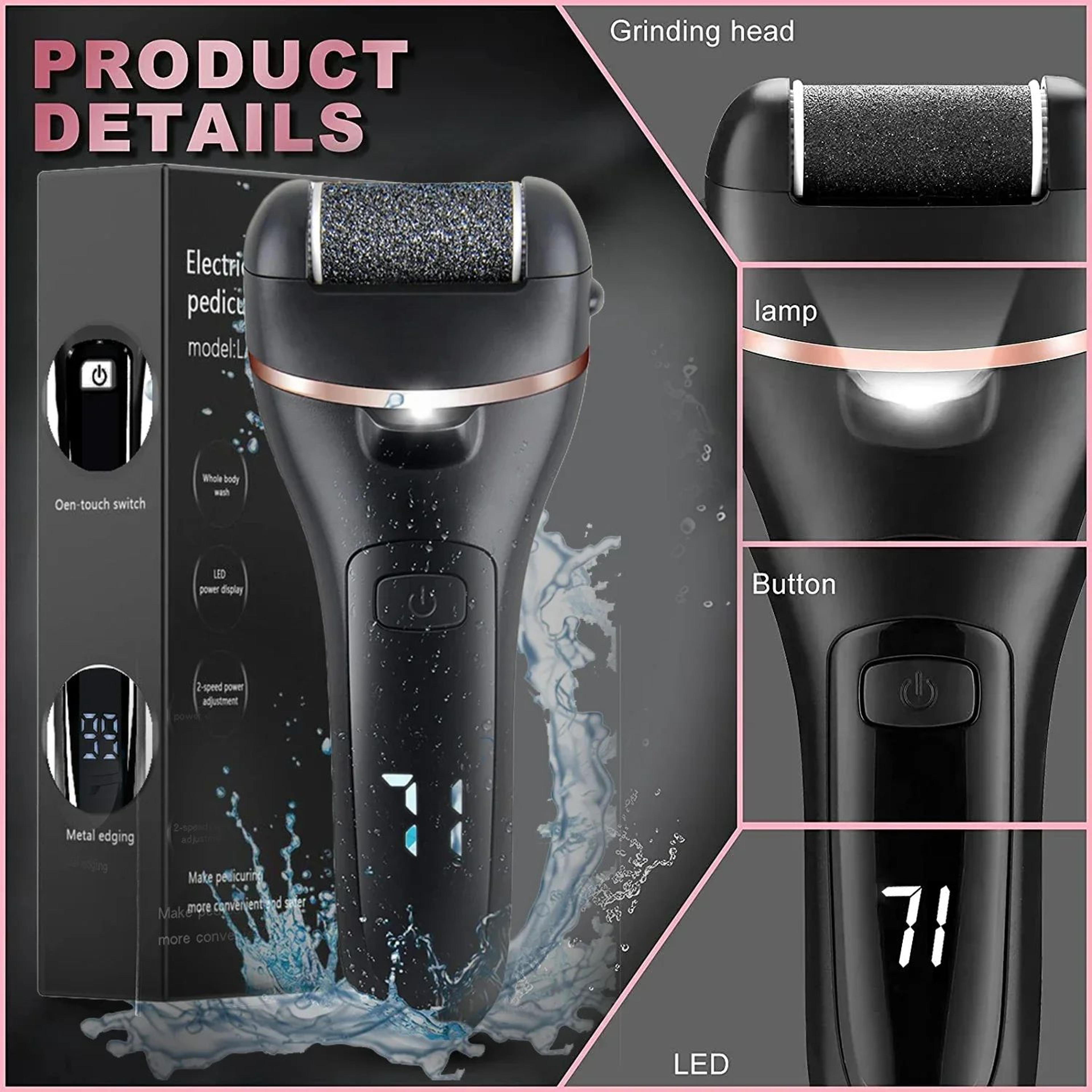 Rechargeable Electric Foot File Callus Remover  Powerful Heel Grinder For Dead Skin  Cracked Heels 1