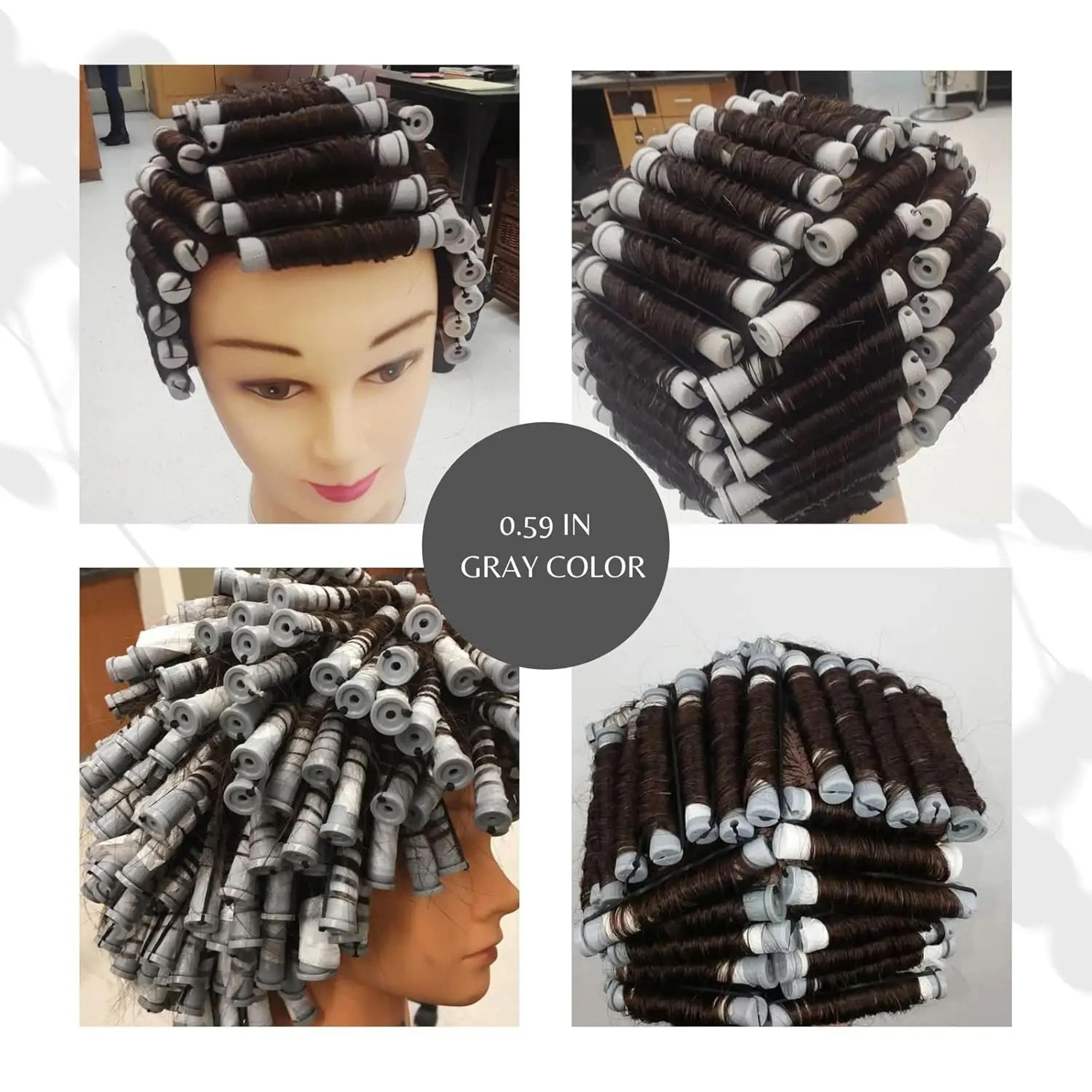 60 Pcs Small Perm Rods  059 Inches Hair Rollers For Natural Hair  Salon Curling Rods For Tight Curl