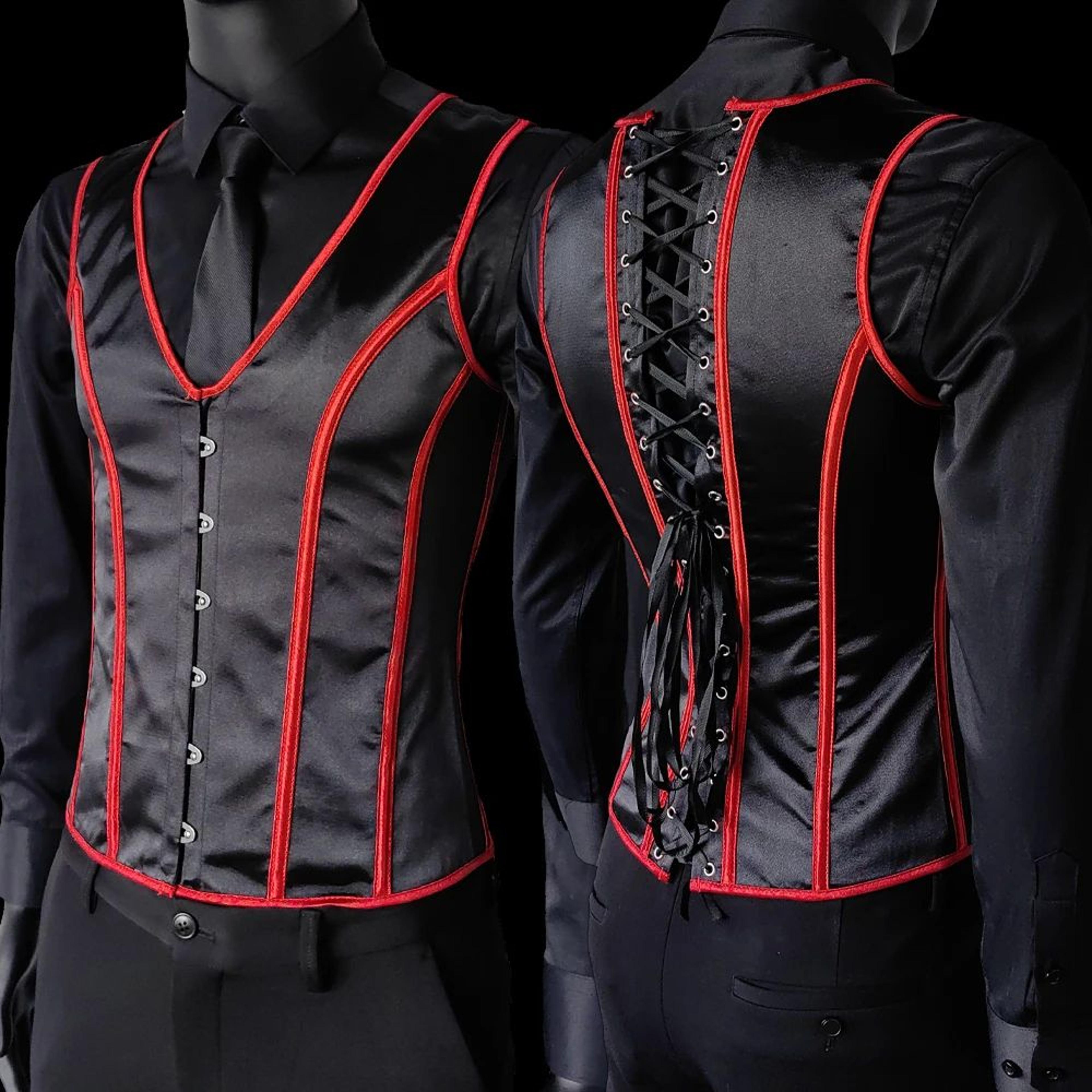 Mens Boned Corset Vest Body Shaper  Flat Stomach Waist Girdle For Abdominal Slimming  PushUp Suppor 17
