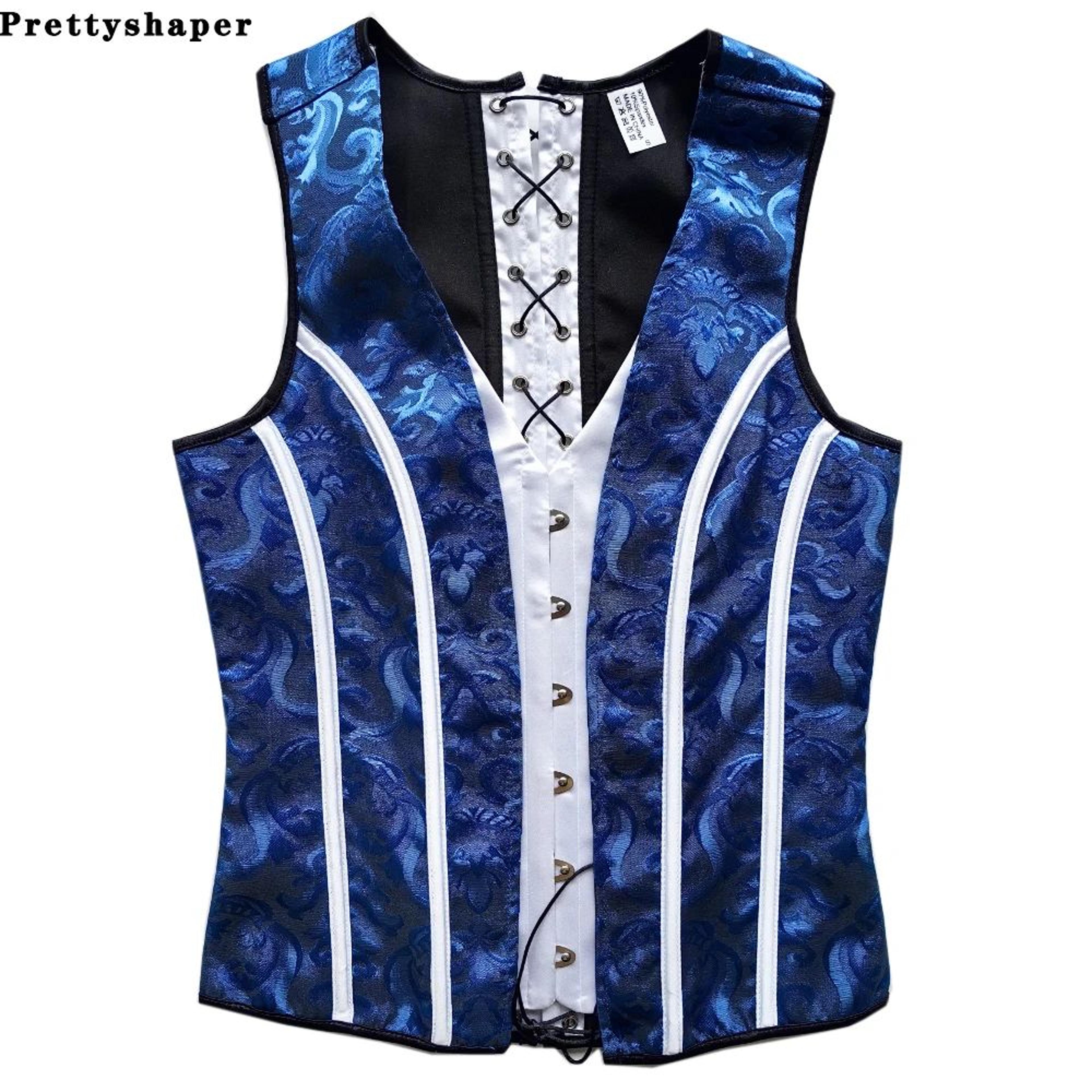 Mens Boned Corset Vest Body Shaper  Flat Stomach Waist Girdle For Abdominal Slimming  PushUp Suppor 20