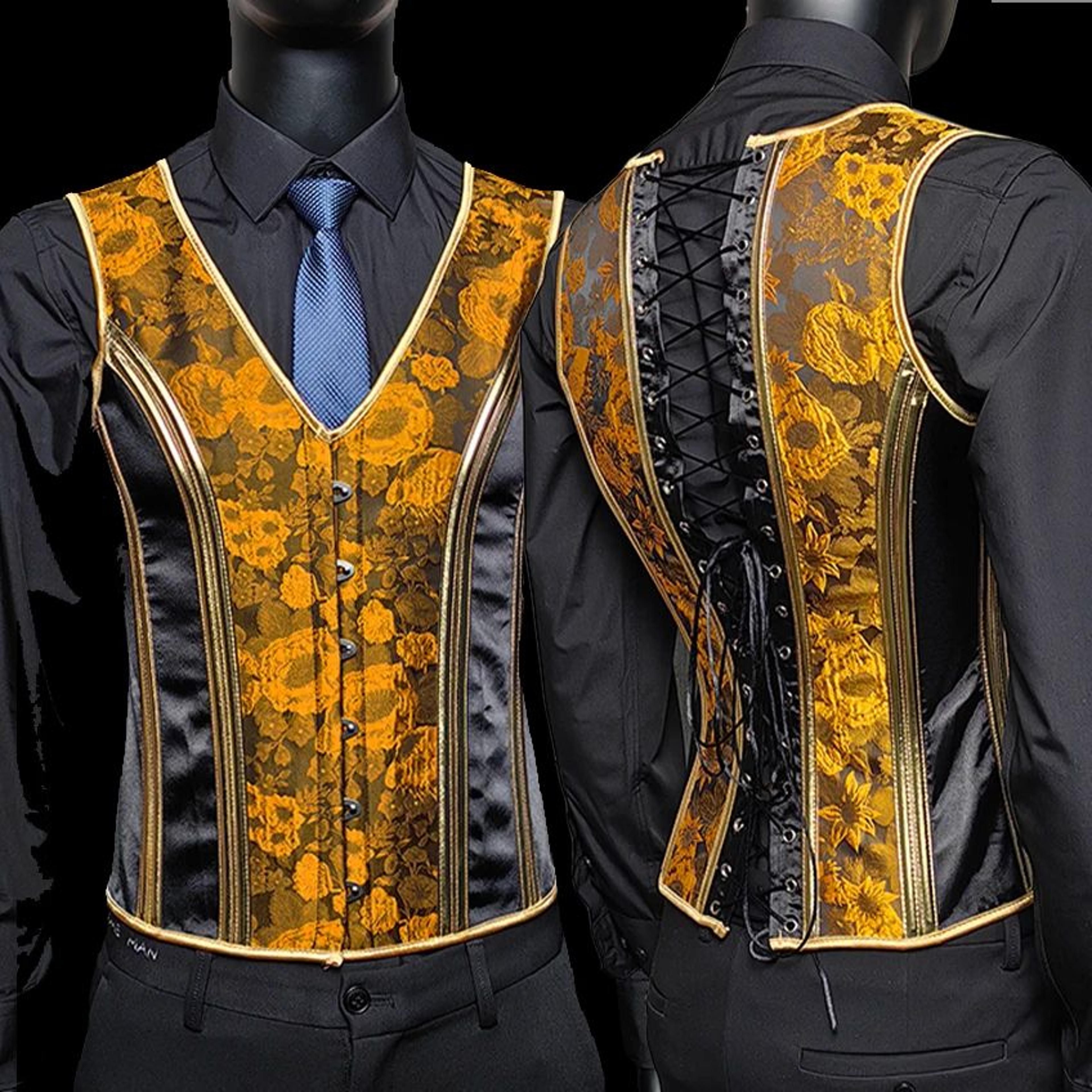 Mens Boned Corset Vest Body Shaper  Flat Stomach Waist Girdle For Abdominal Slimming  PushUp Suppor 22