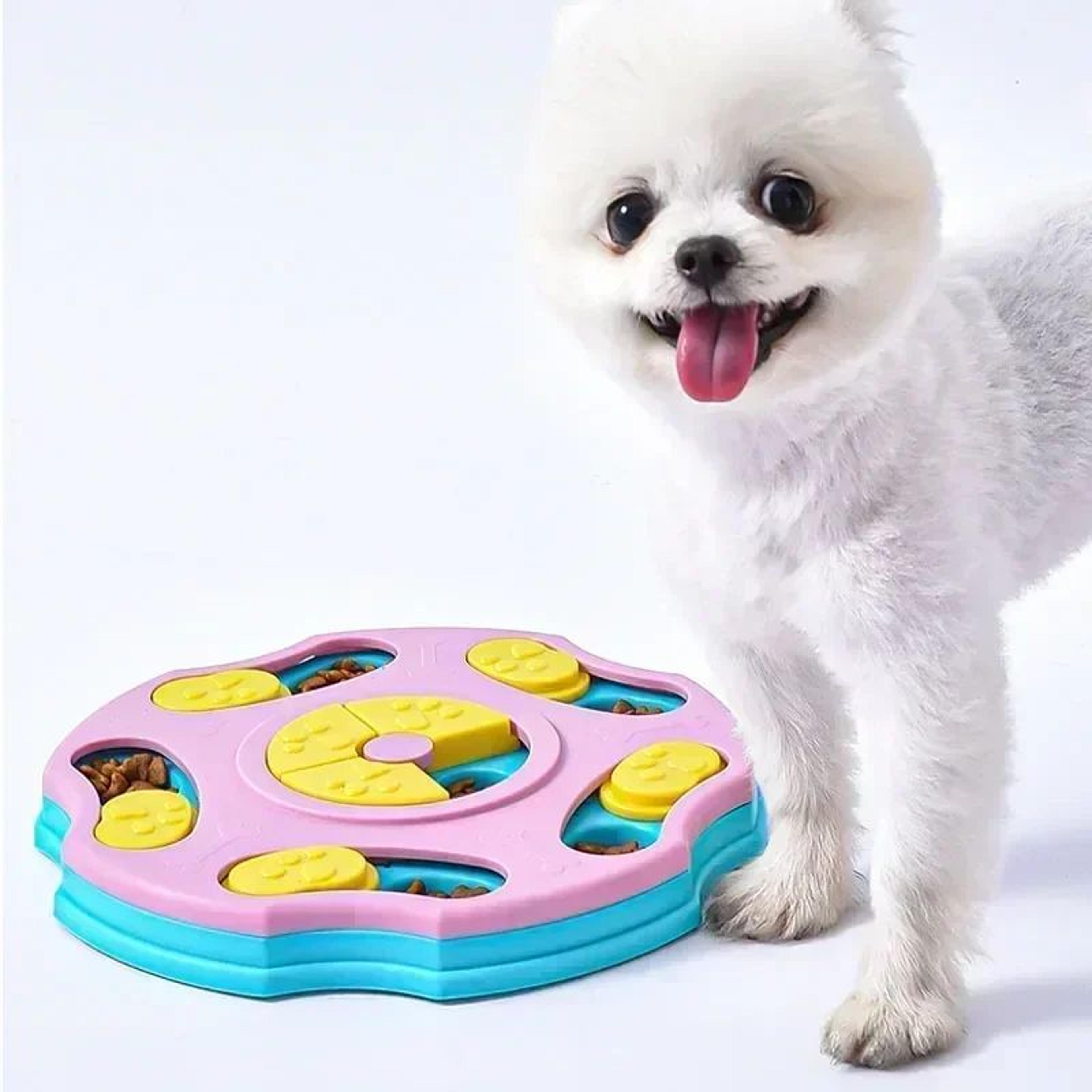 Dog And Cat IQ Training Food Dispenser  NonSlip Enrichment Toy 4