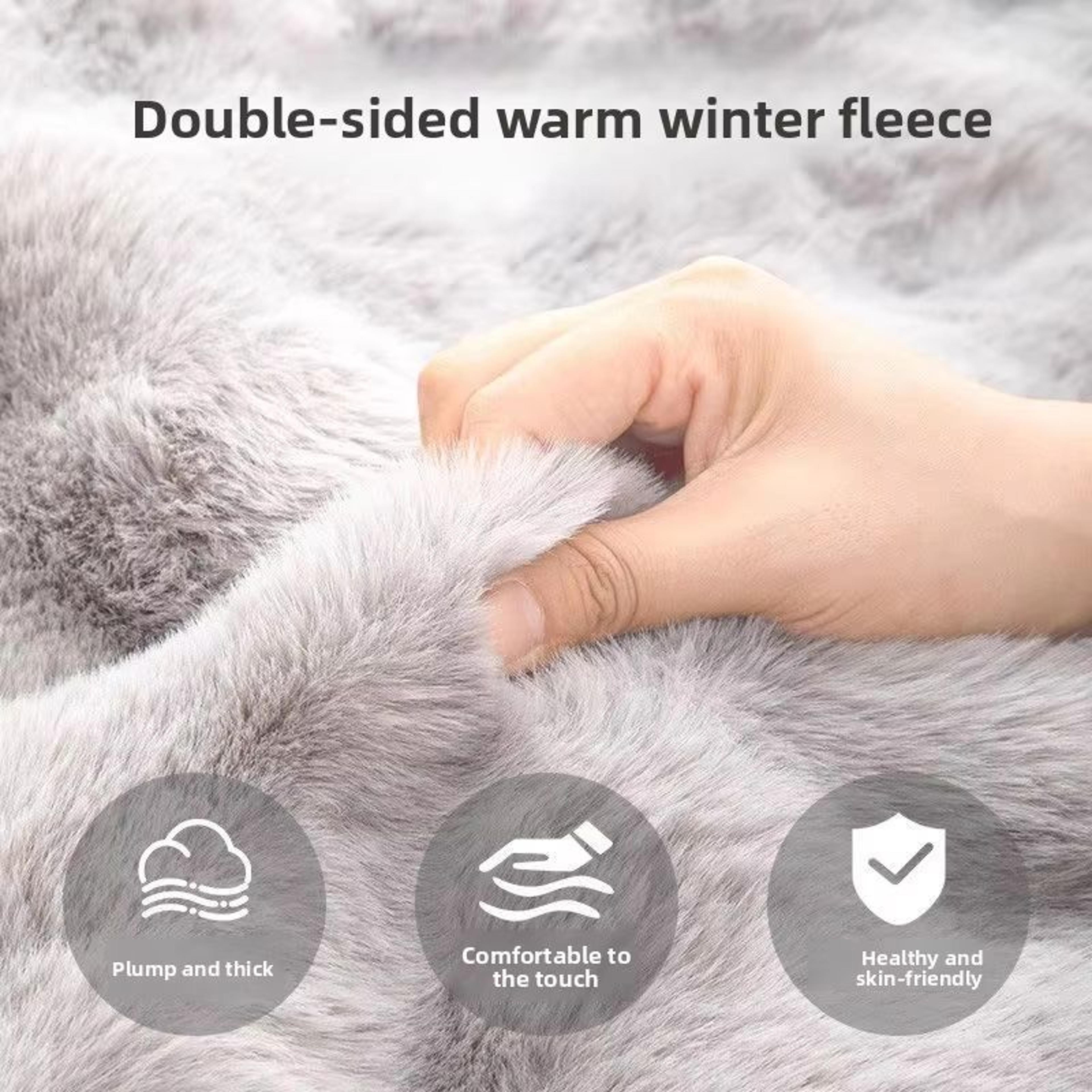 Extra Large Plush Dog Bed Sofa  Thickened Super Soft Polyester Pet Mat  Dog Crate Mat For Large Dog 5