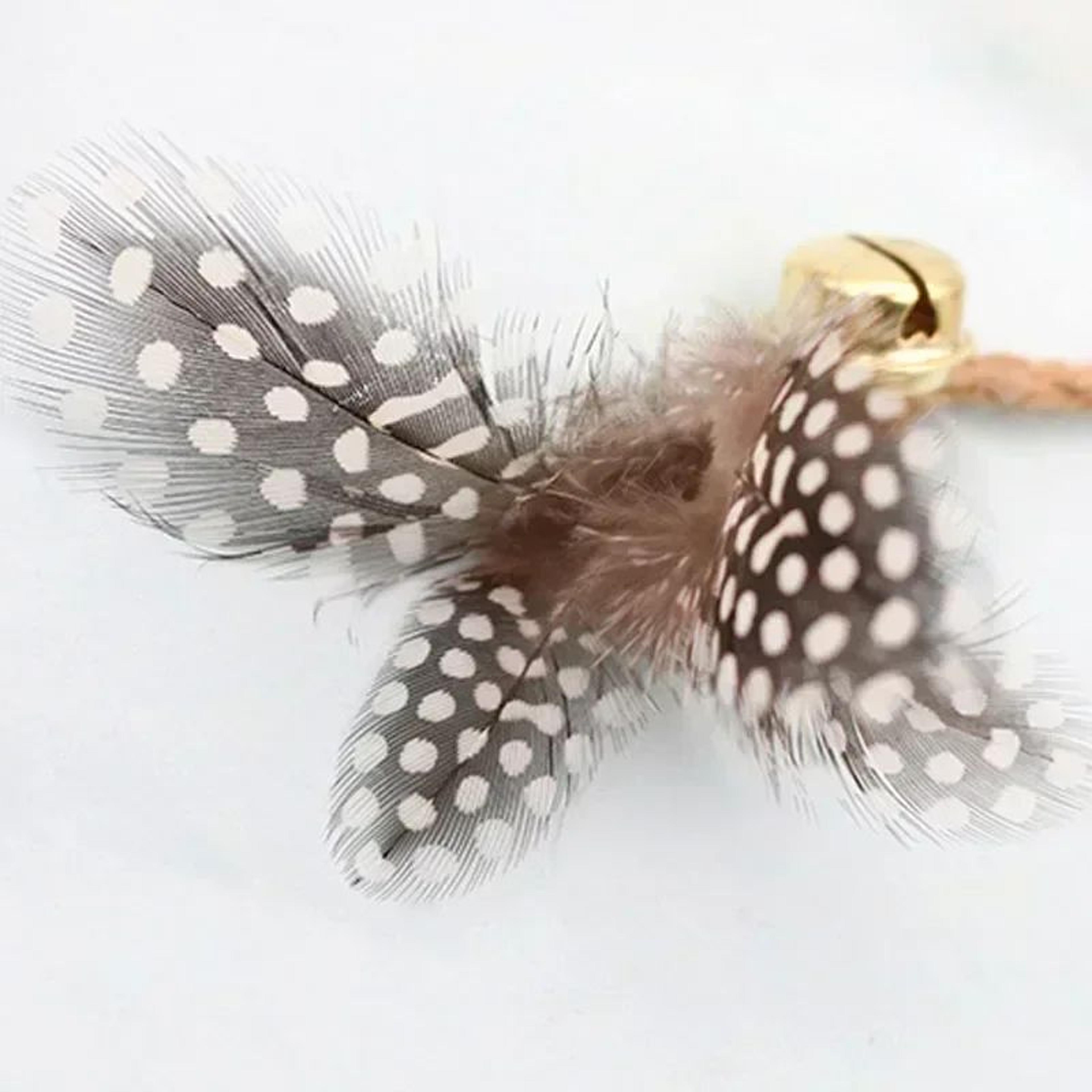 Catnip Feather Bell Chew Toy With Hemp Rope  Teething Dental Molar Stick For Kittens  Cats 5