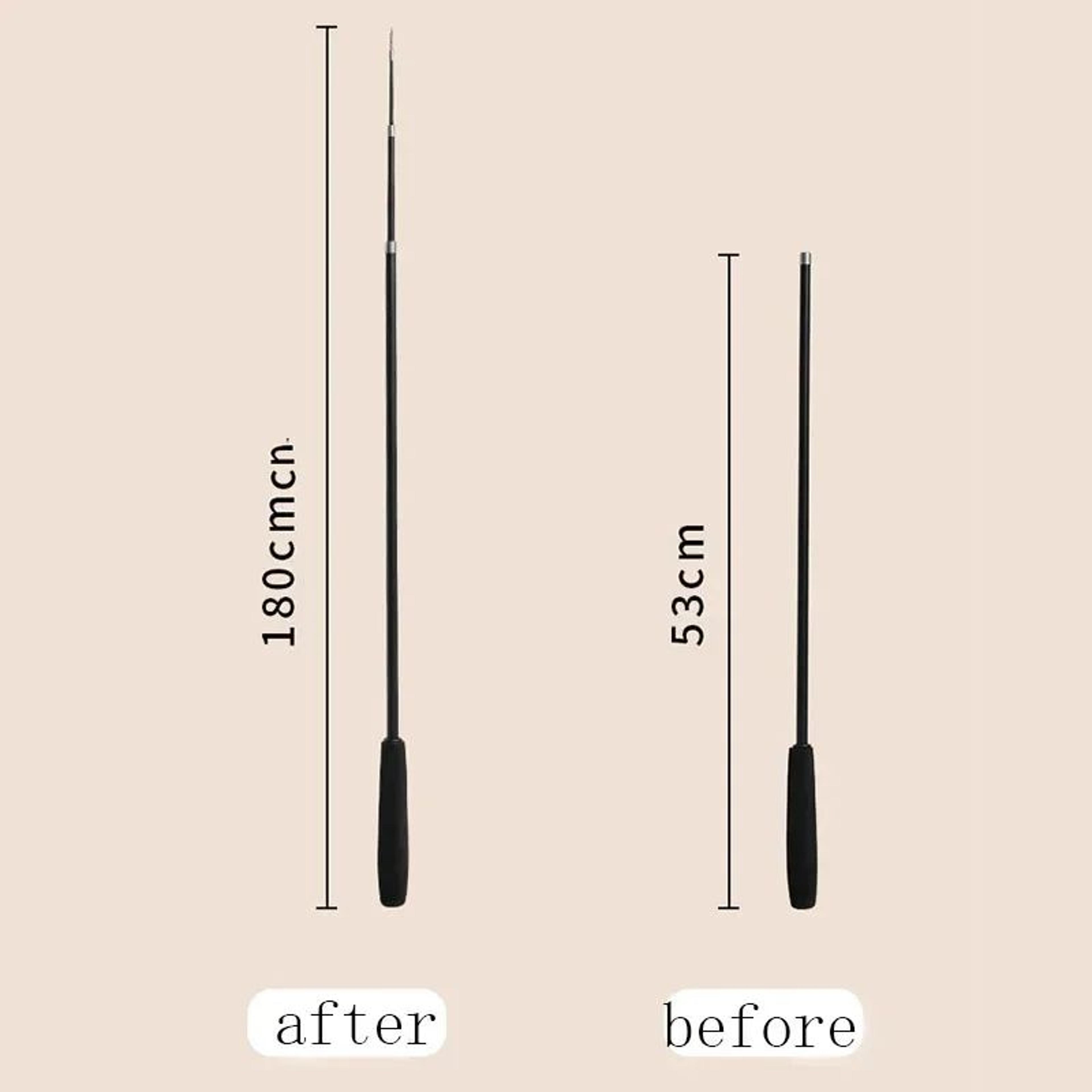 709 In Telescopic Feather Wand Cat Toy  Carbon Fiber ExtraLong Teaser Stick For Interactive Play Sc 3