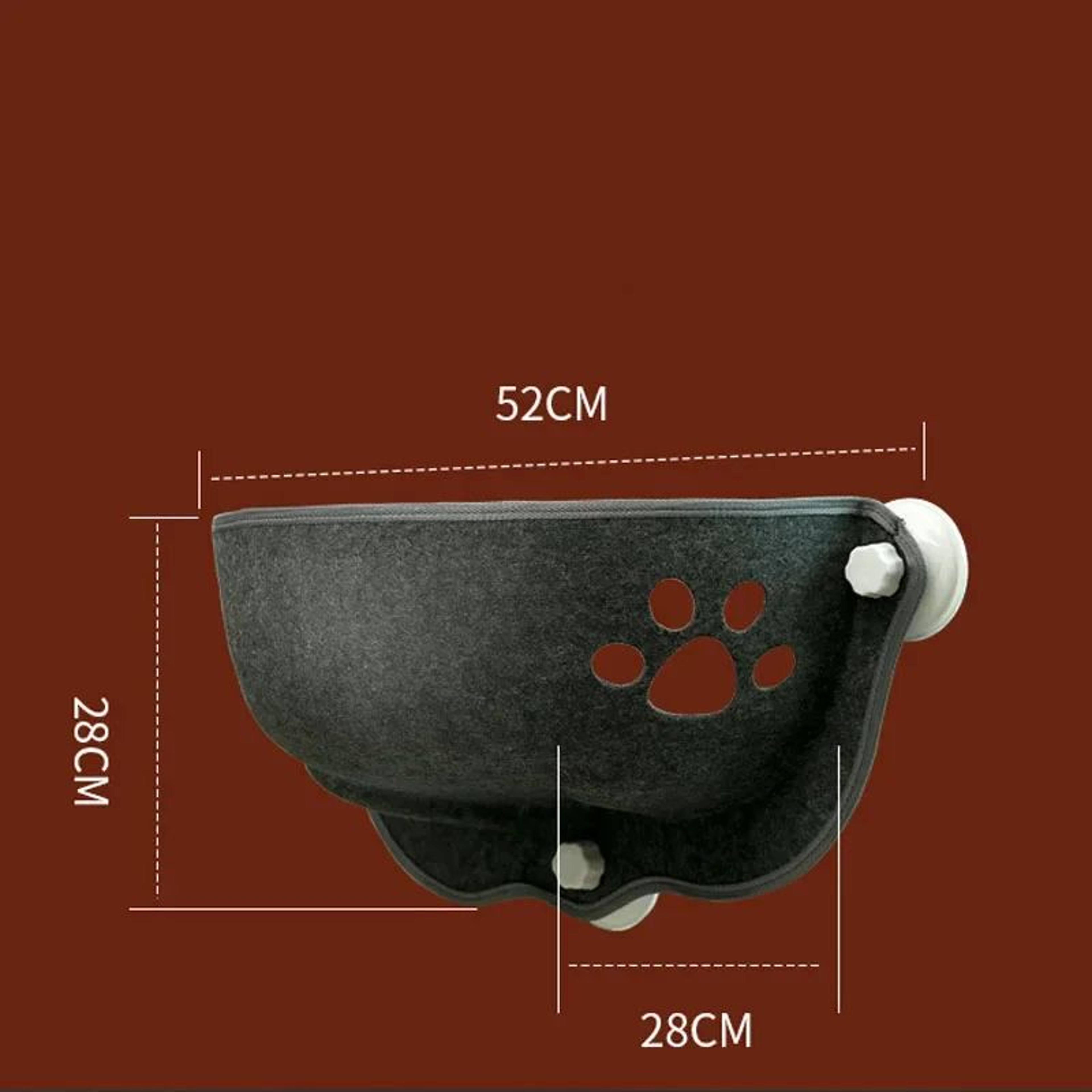 Cat Window Hammock Bed With Cushion  Sunny Suction Cup Hanging Window Seat For Cozy Cat Naps 4