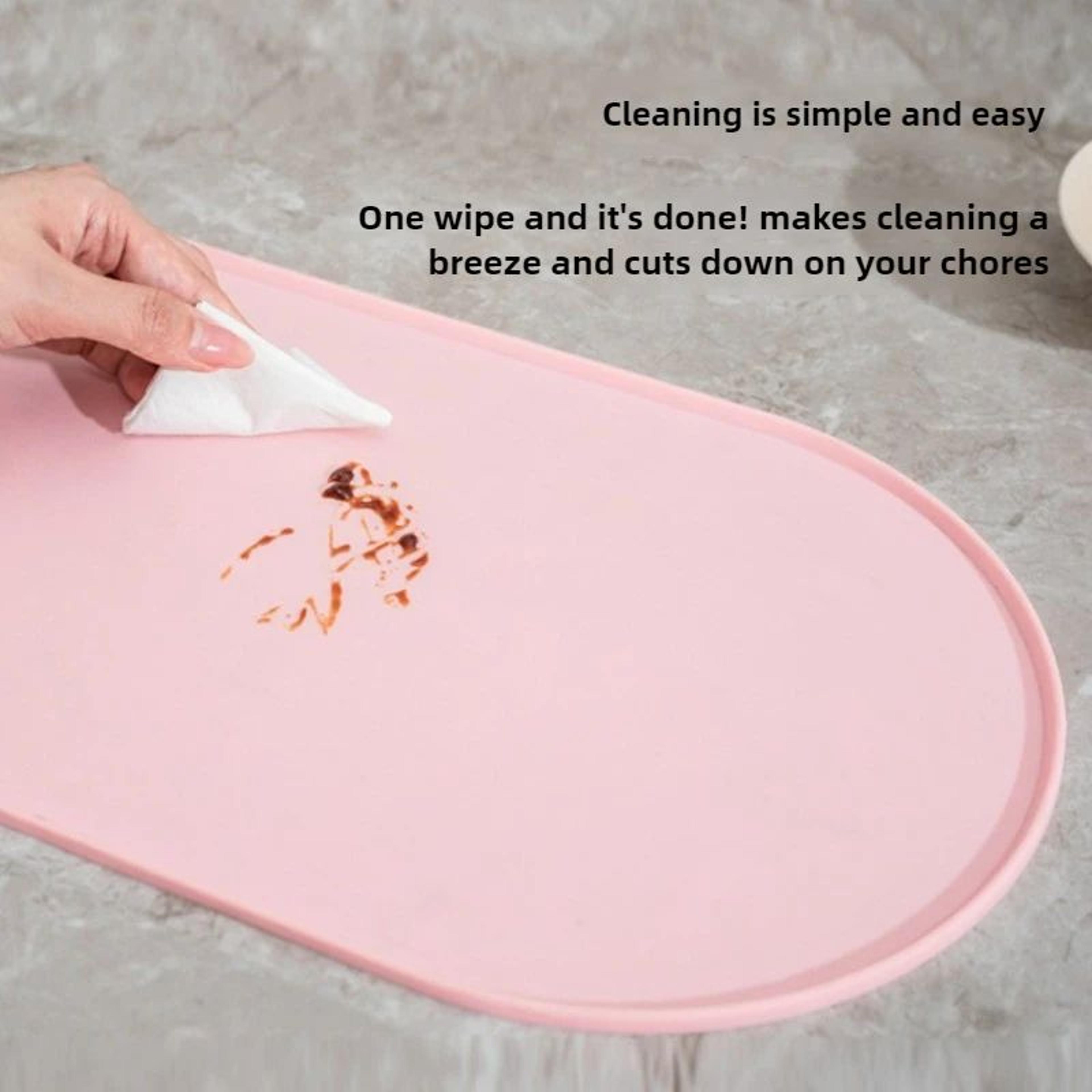 NonSlip Waterproof Pet Feeding Mat  EasyClean Food  Water Bowl Mat For Cats Dogs  MultiPet Homes 2