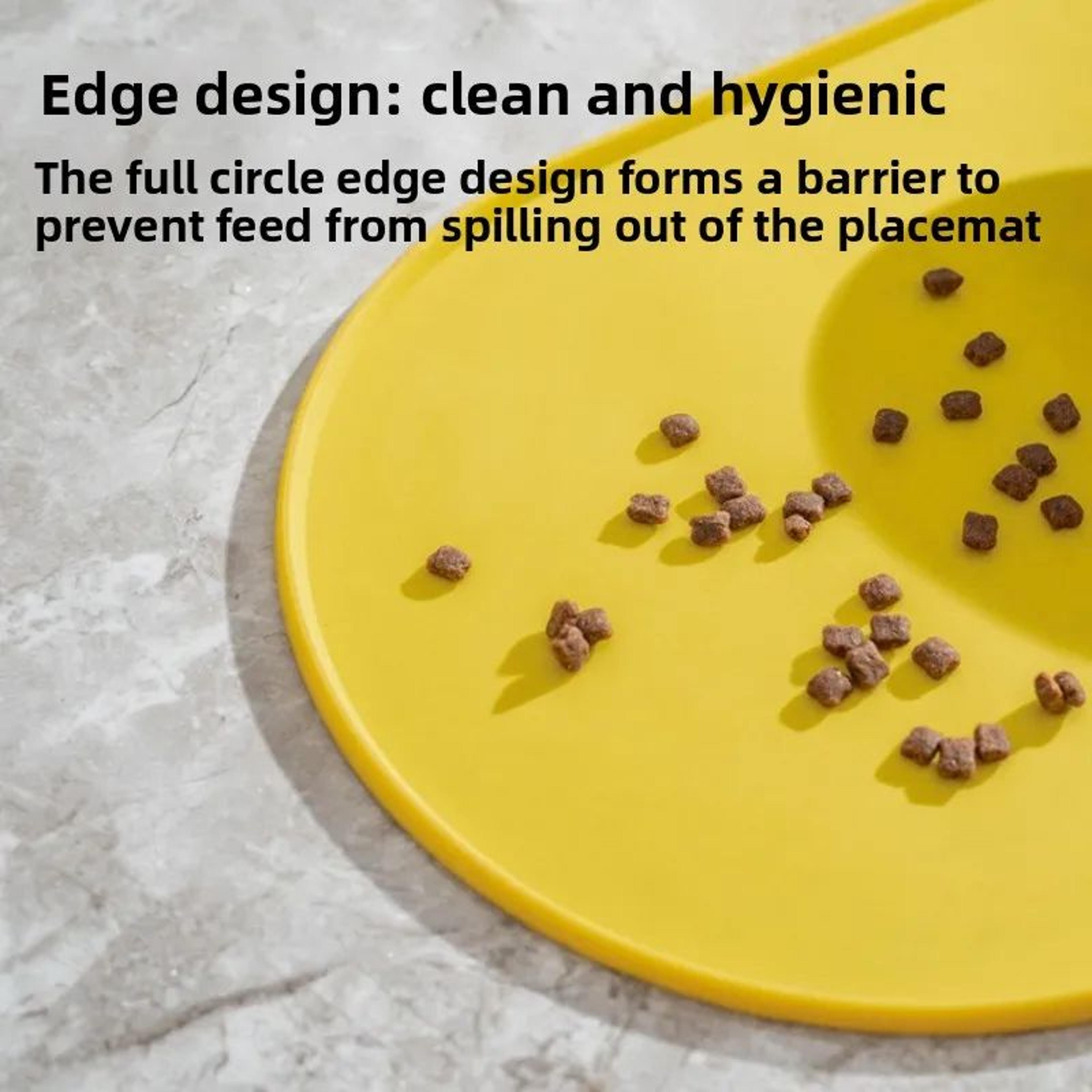 NonSlip Waterproof Pet Feeding Mat  EasyClean Food  Water Bowl Mat For Cats Dogs  MultiPet Homes 5