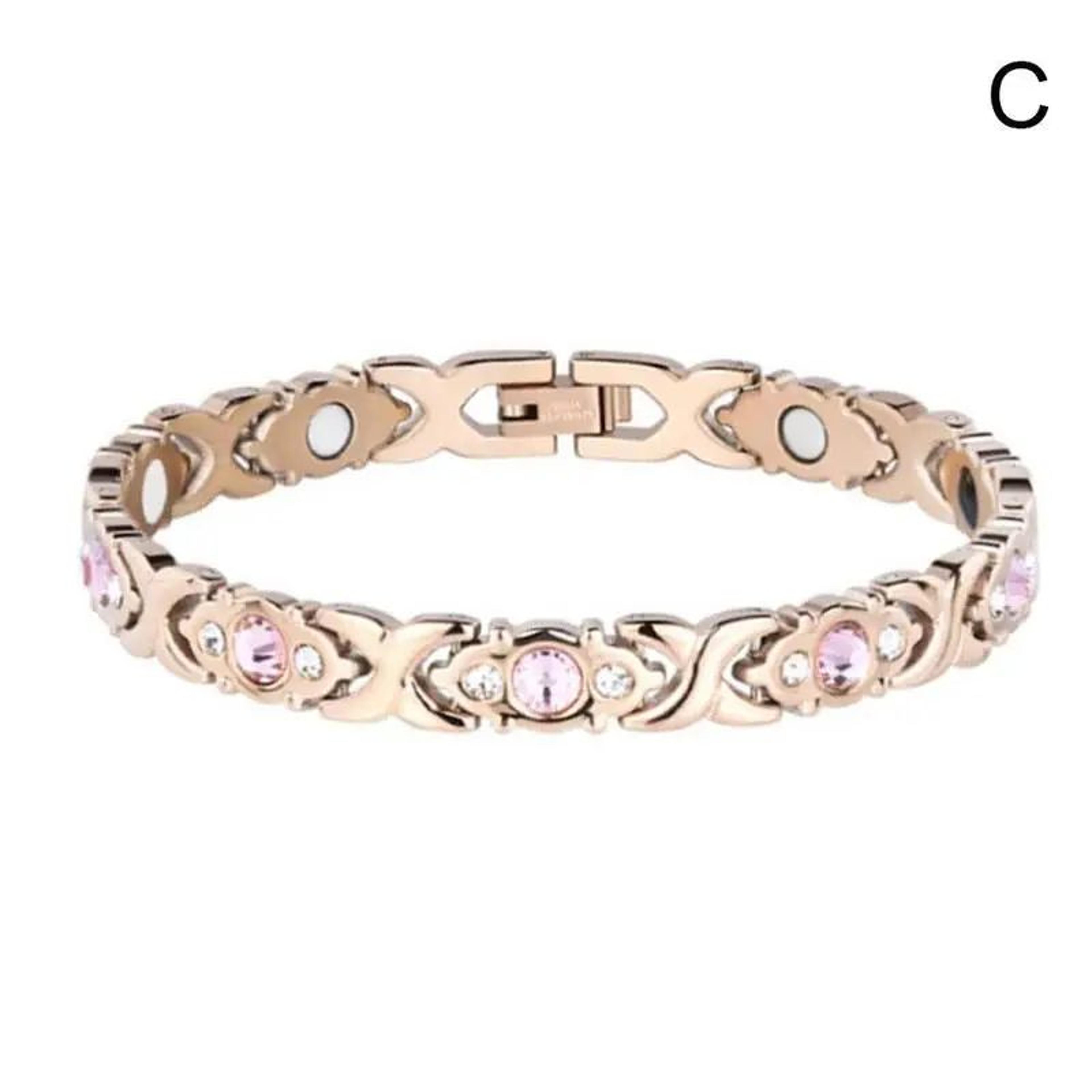 Adjustable Magnetic Crystal Bracelet For Women  Fashion Energy Hologram Jewelry Gift Magnet Therapy 8