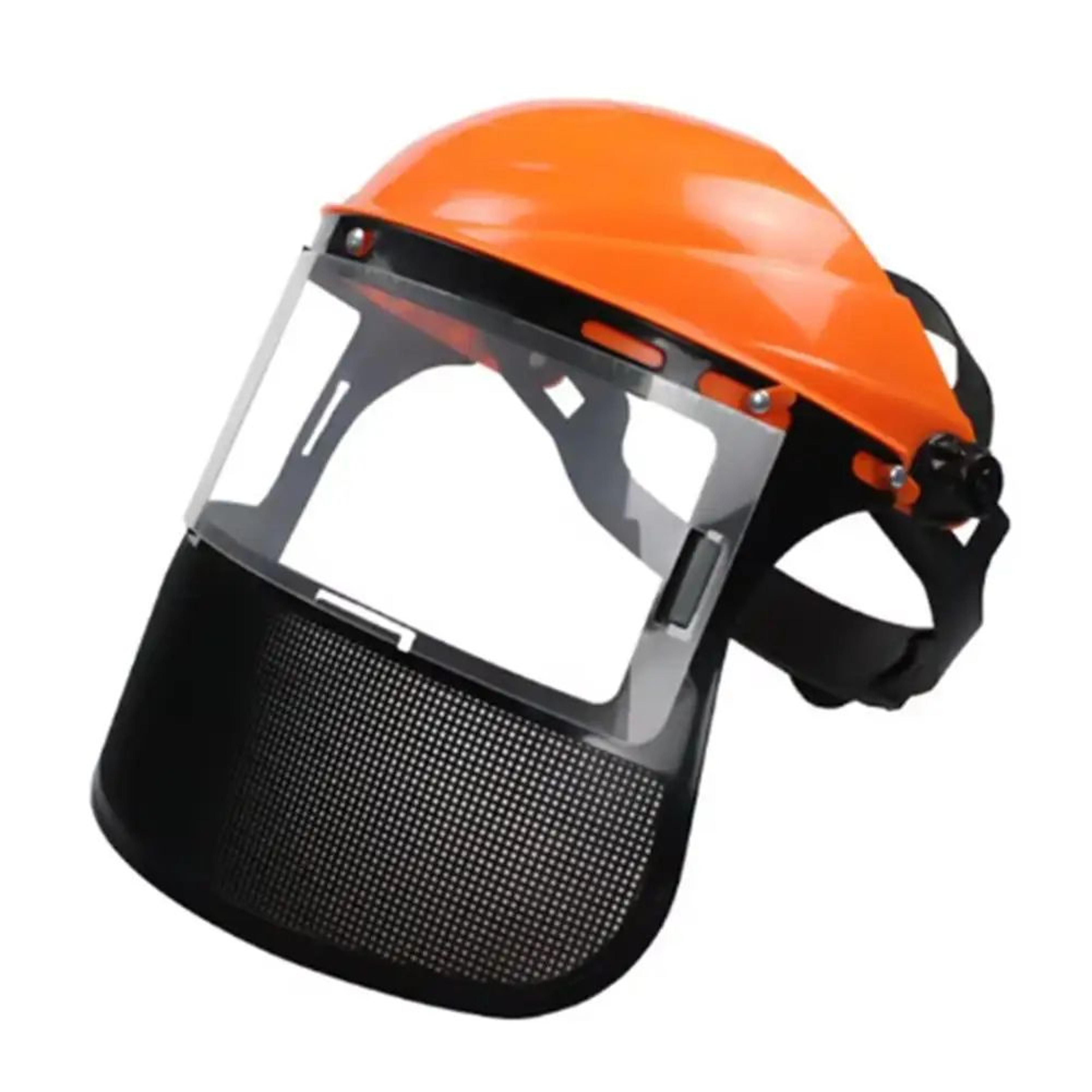 Full Face Safety Shield With Ratchet Headgear  ImpactResistant Visor Mask For Weed Whacking Grindin 7